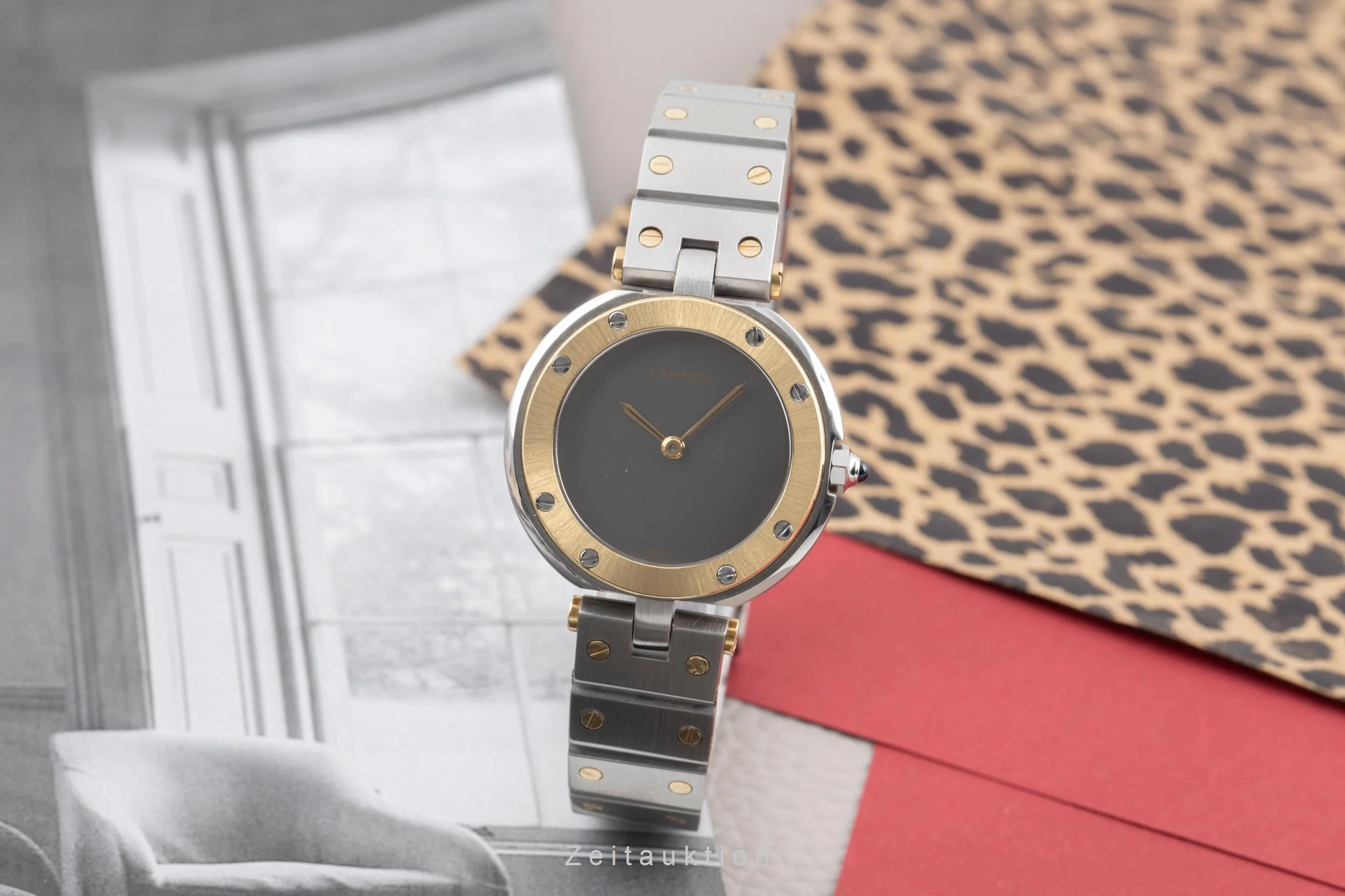 Cartier Santos Ronde steel / gold quartz women's watch 8191  [2505476] - Image 4