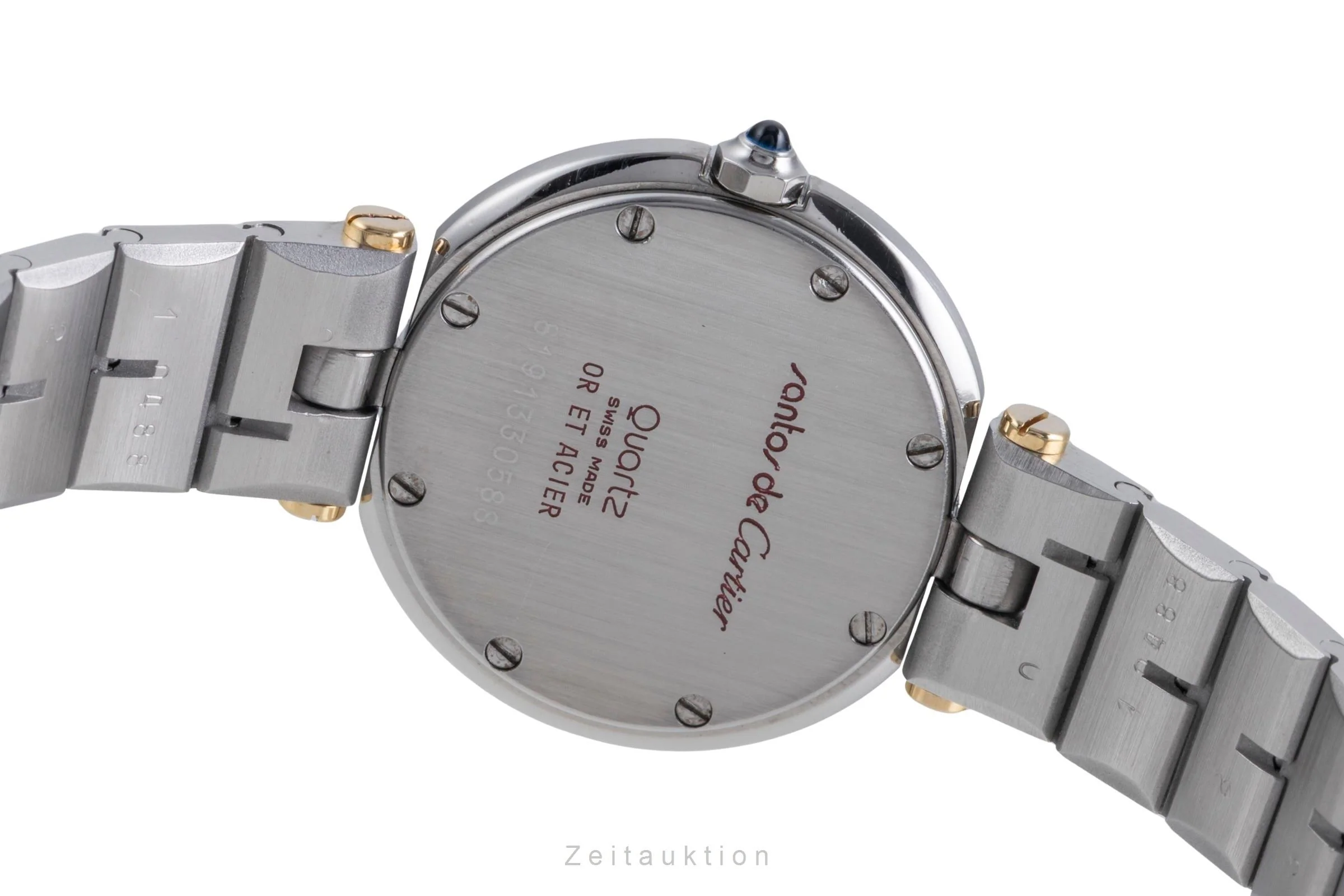 Cartier Santos Ronde steel / gold quartz women's watch 8191  [2505526] - Image 11