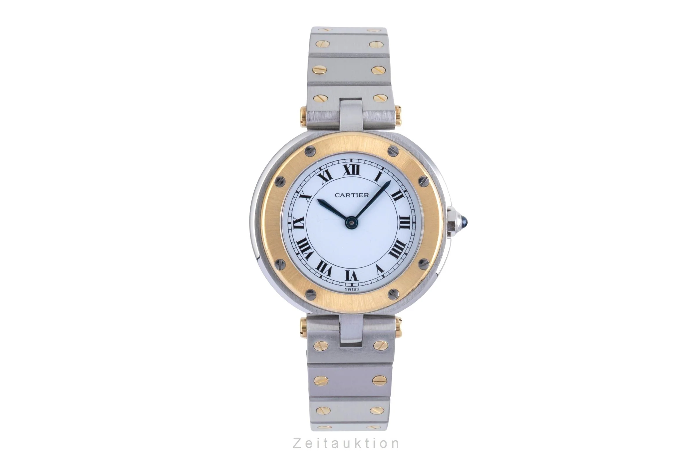 Cartier Santos Ronde steel / gold quartz women's watch 8191  [2505526] - Image 5