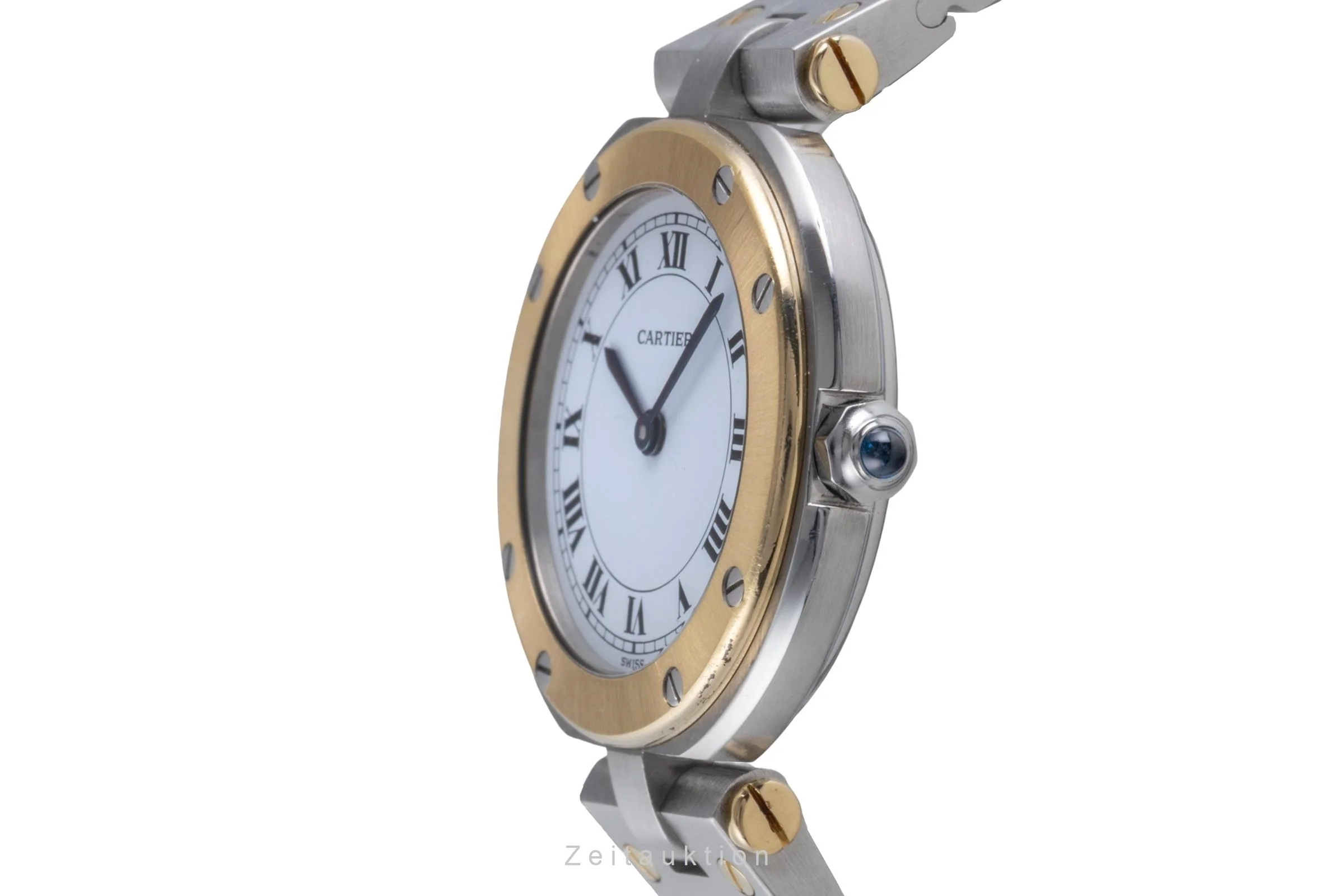 Cartier Santos Ronde steel / gold quartz women's watch 8191  [2505526] - Image 7