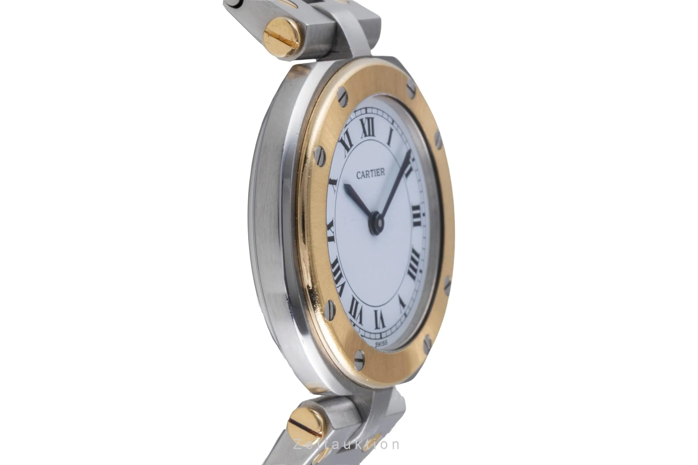 Cartier Santos Ronde steel / gold quartz women's watch 8191  [2505526] - Image 8