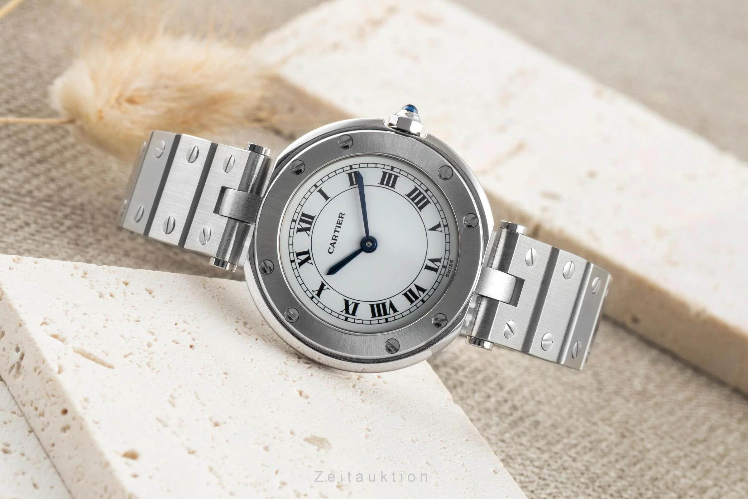 Cartier Santos Ronde steel quartz women's watch 81924  [2506481] - Image 3