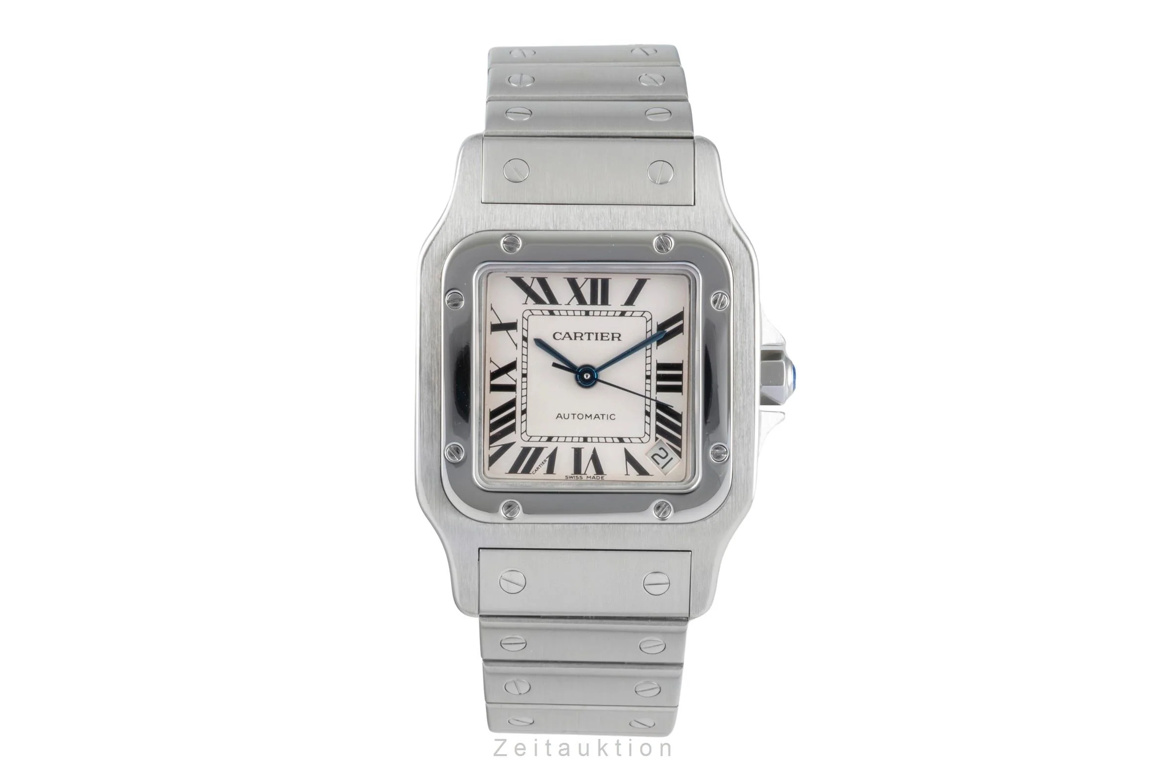 Cartier Santos steel automatic men's watch 2823  [2504987] - Image 5
