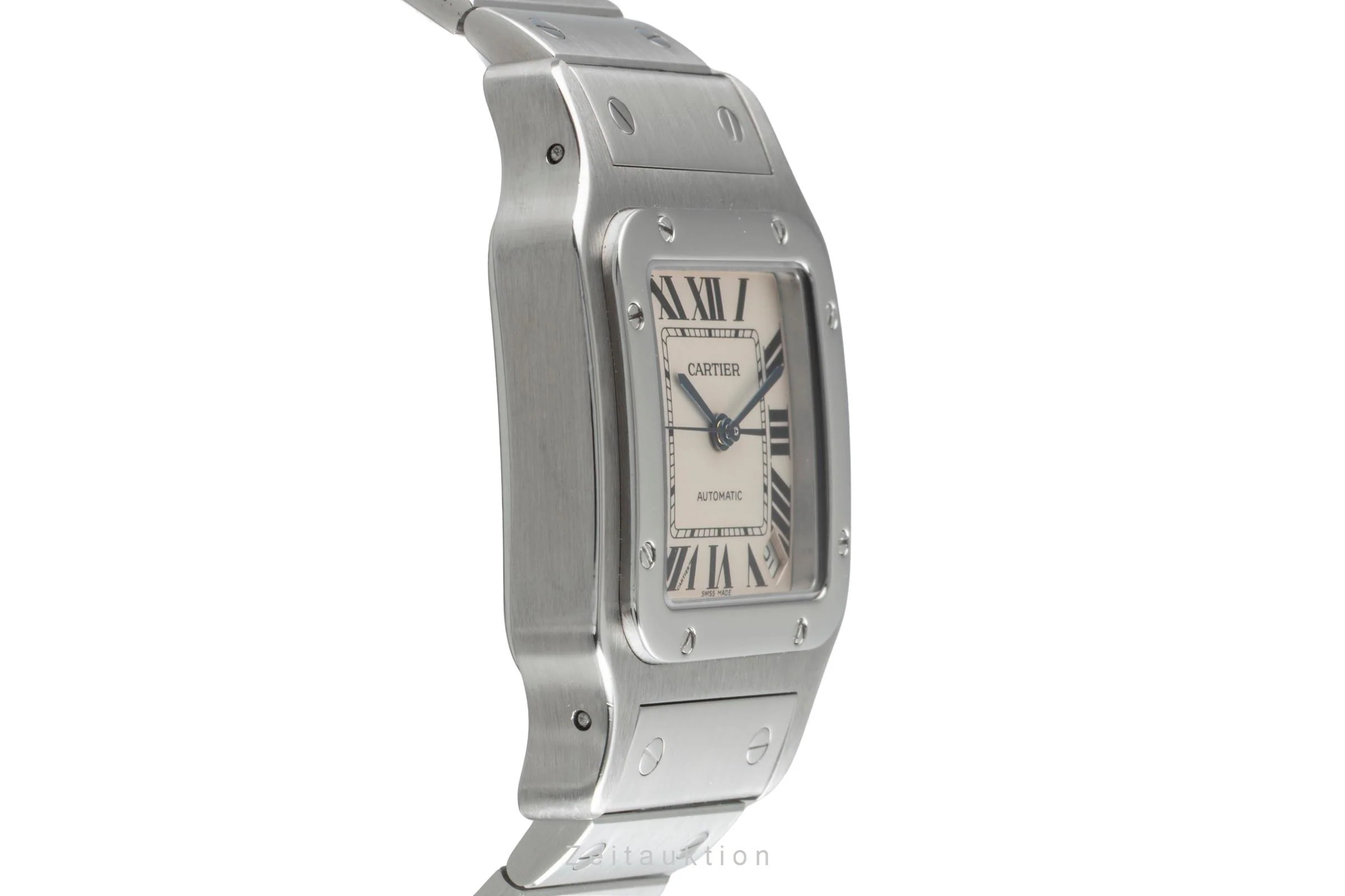 Cartier Santos steel automatic men's watch 2823  [2504987] - Image 8