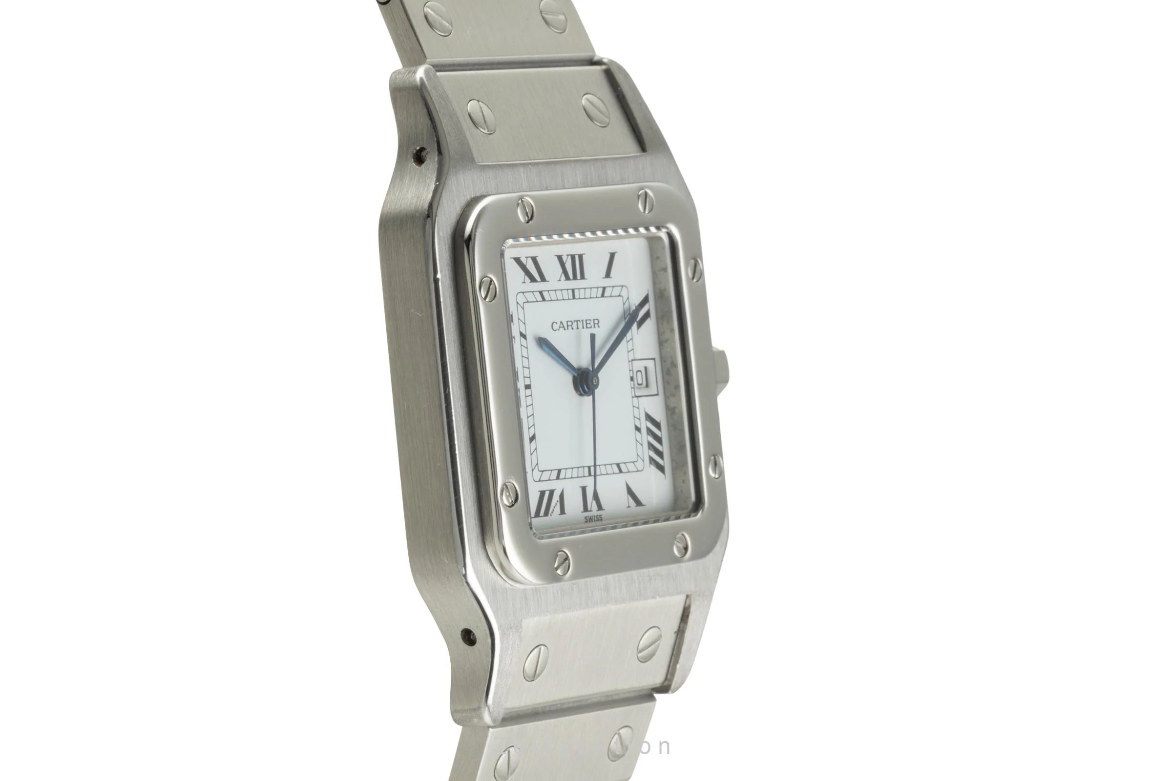 Cartier Santos steel automatic men's watch 2960  [2504220] - Image 8