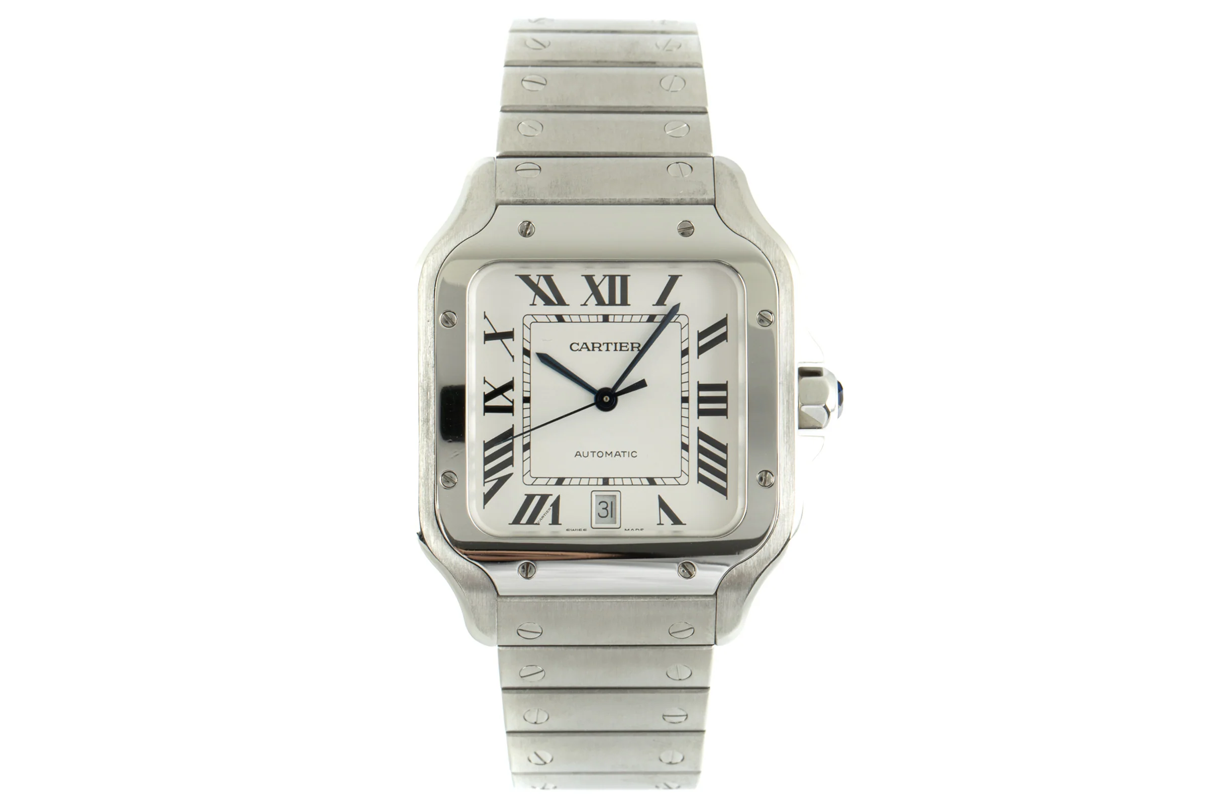 Cartier Santos steel automatic men's watch 4072 LP: 7100EUR  [2102508] - Image 4