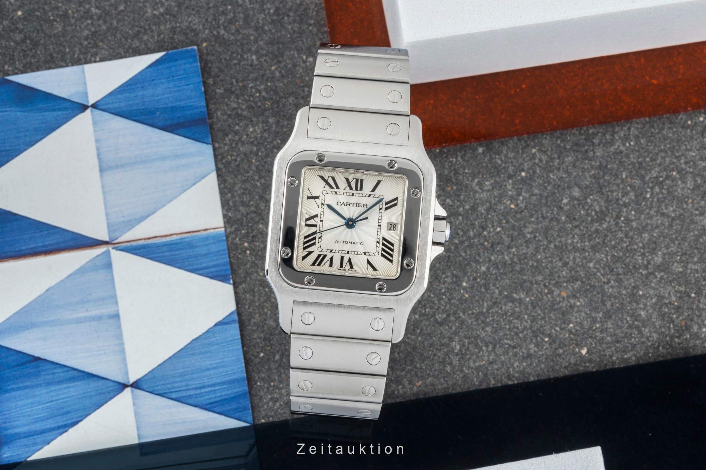 Cartier Santos steel automatic men's watch W20055D6, 2319  [2401734] - Image 3