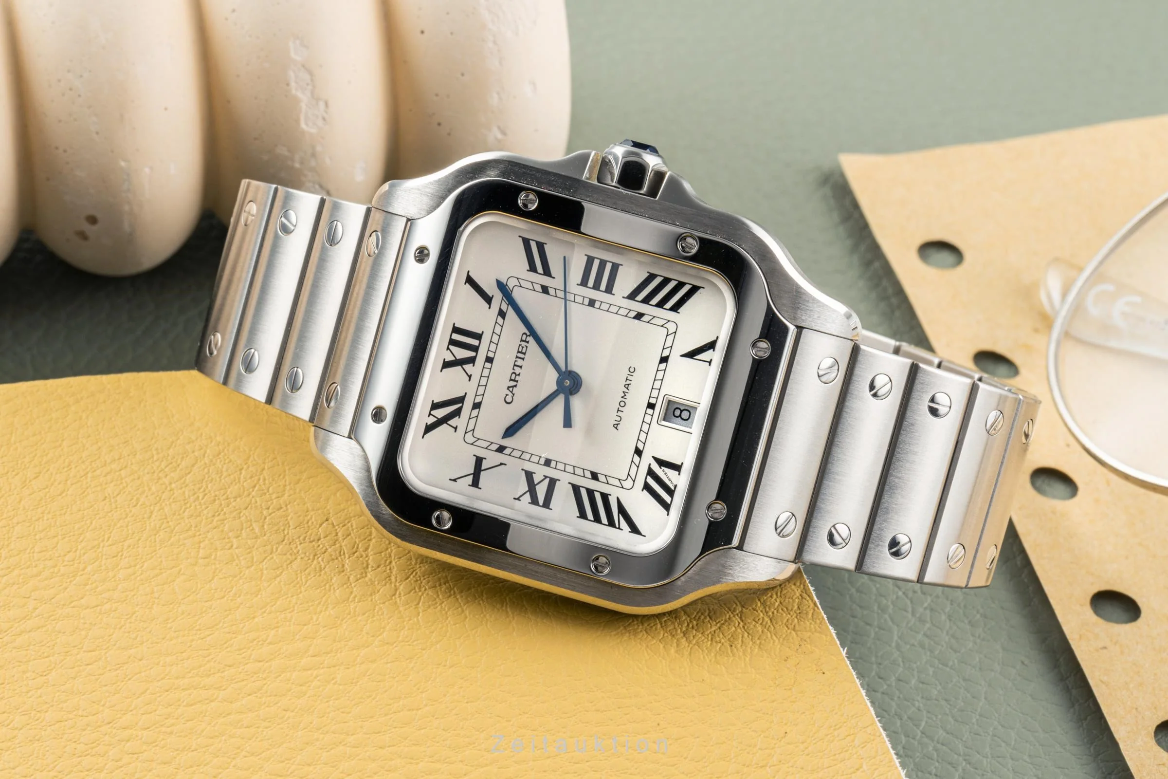 Cartier Santos steel automatic men's watch WSSA0009 LP: 7900EUR  [2304137] - Image 2