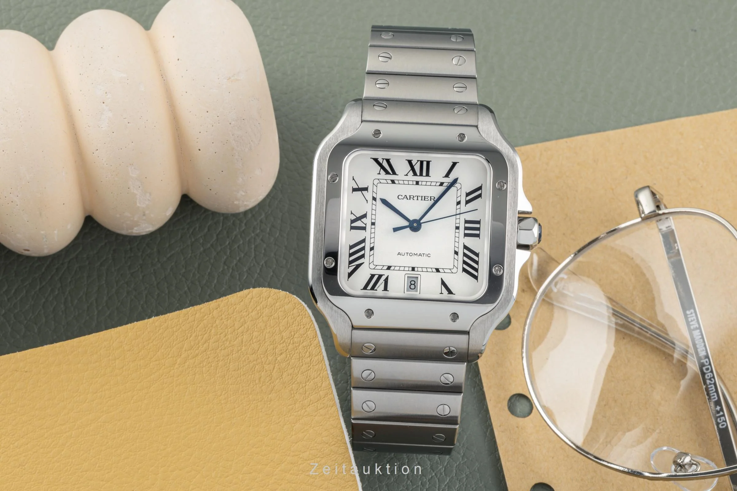 Cartier Santos steel automatic men's watch WSSA0009 LP: 7900EUR  [2304137] - Image 3