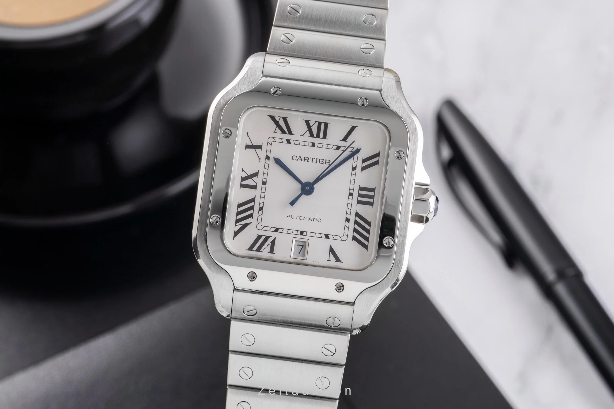 Cartier Santos steel automatic men's watch WSSA0009 LP: 8850EUR  [2505196] - Image 2
