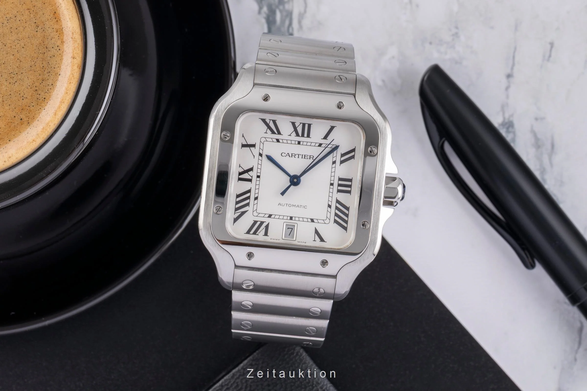 Cartier Santos steel automatic men's watch WSSA0009 LP: 8850EUR  [2505196] - Image 4