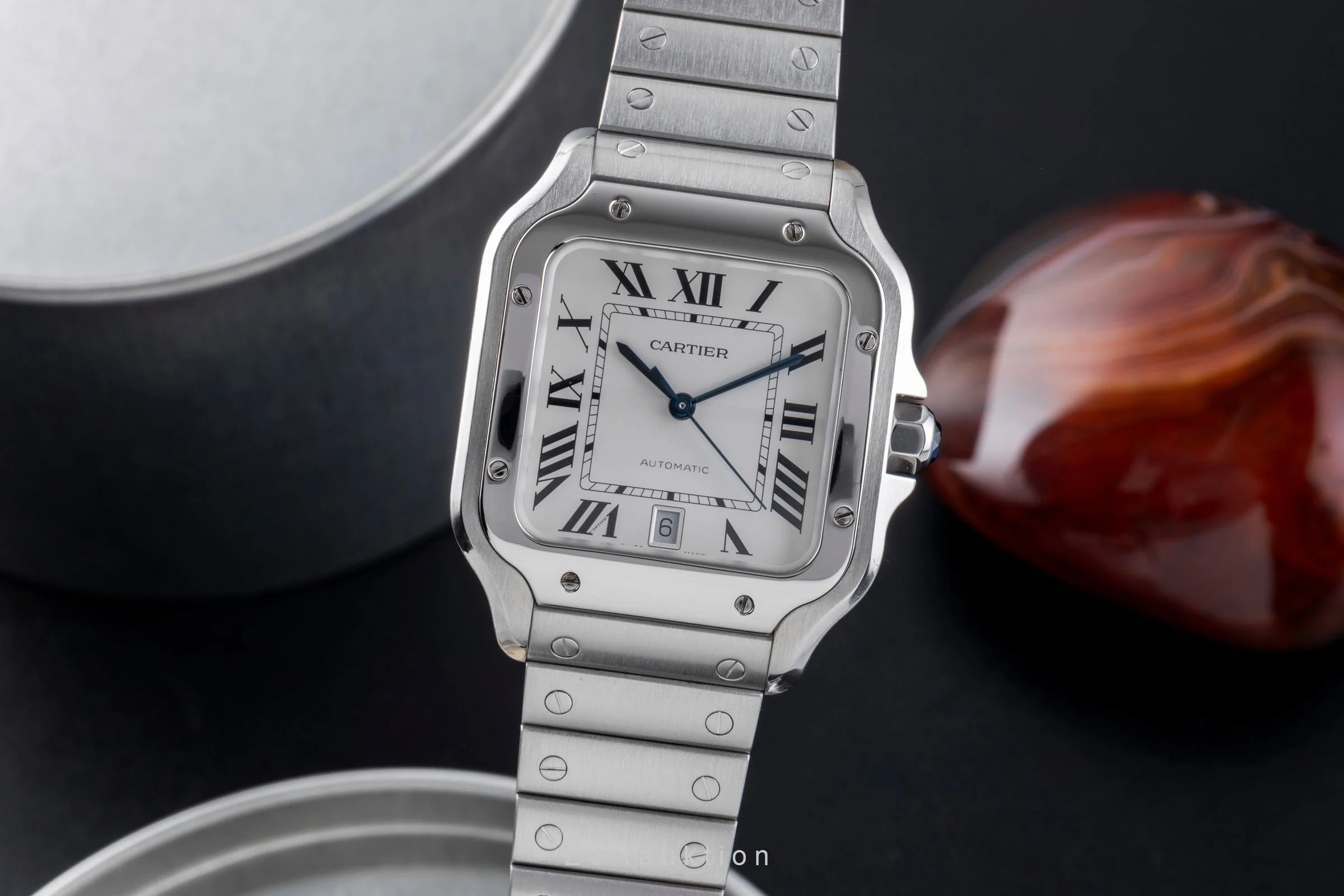 Cartier Santos steel automatic men's watch WSSA0009 LP: 8850EUR  [2506566] - Image 2