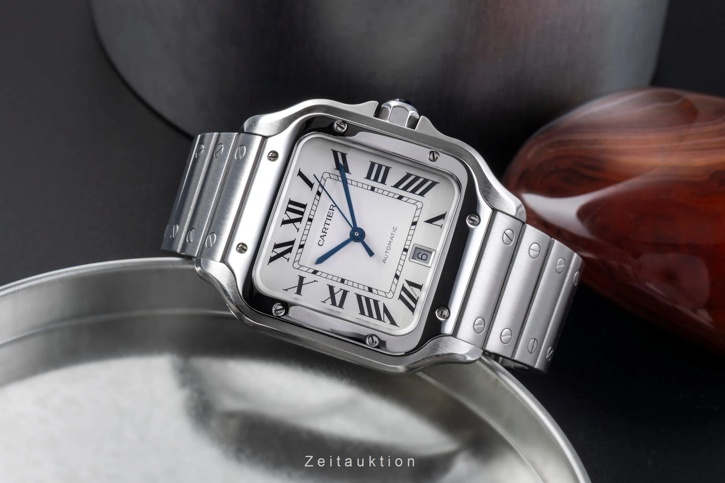 Cartier Santos steel automatic men's watch WSSA0009 LP: 8850EUR  [2506566] - Image 3