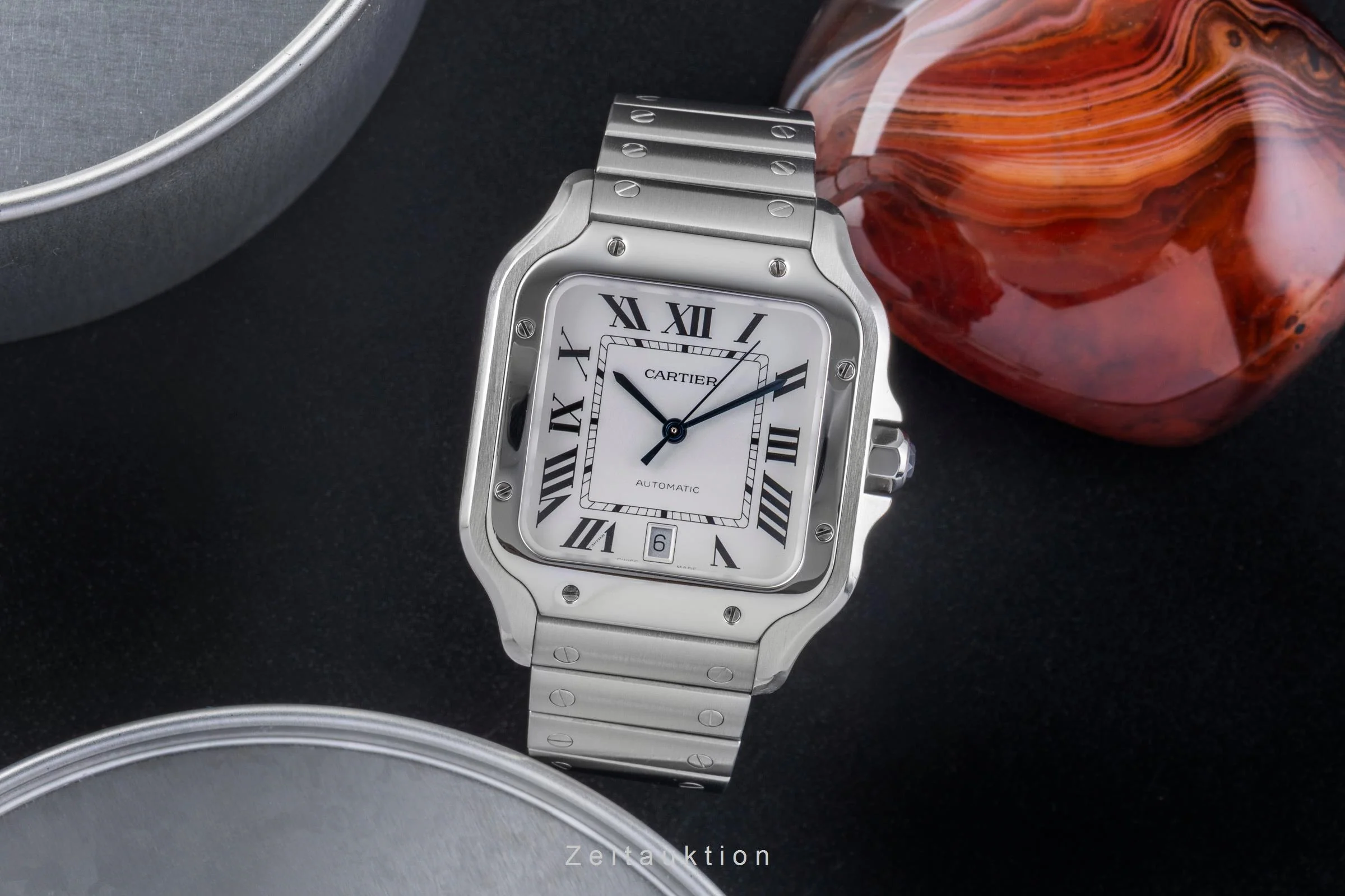 Cartier Santos steel automatic men's watch WSSA0009 LP: 8850EUR  [2506566] - Image 4