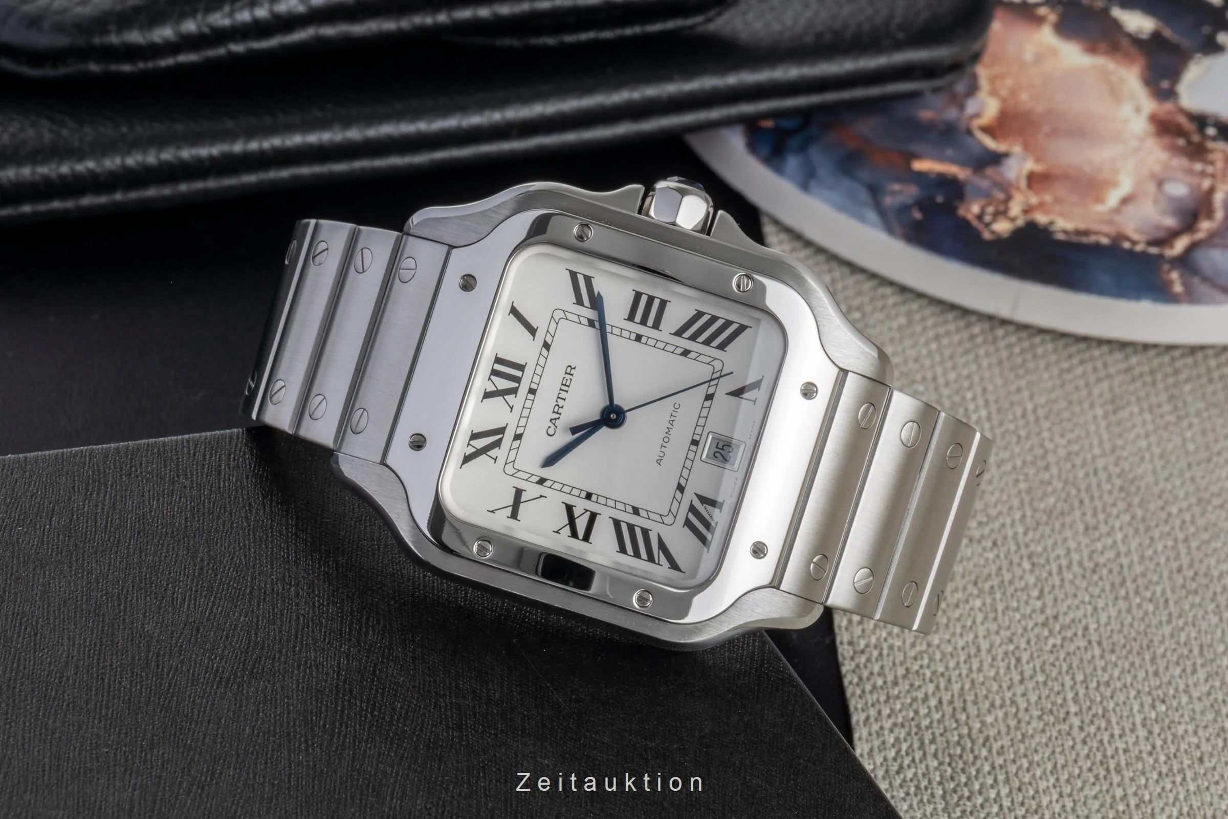 Cartier Santos steel automatic men's watch WSSA0009 LP: 8850EUR  [2600202] - Image 3