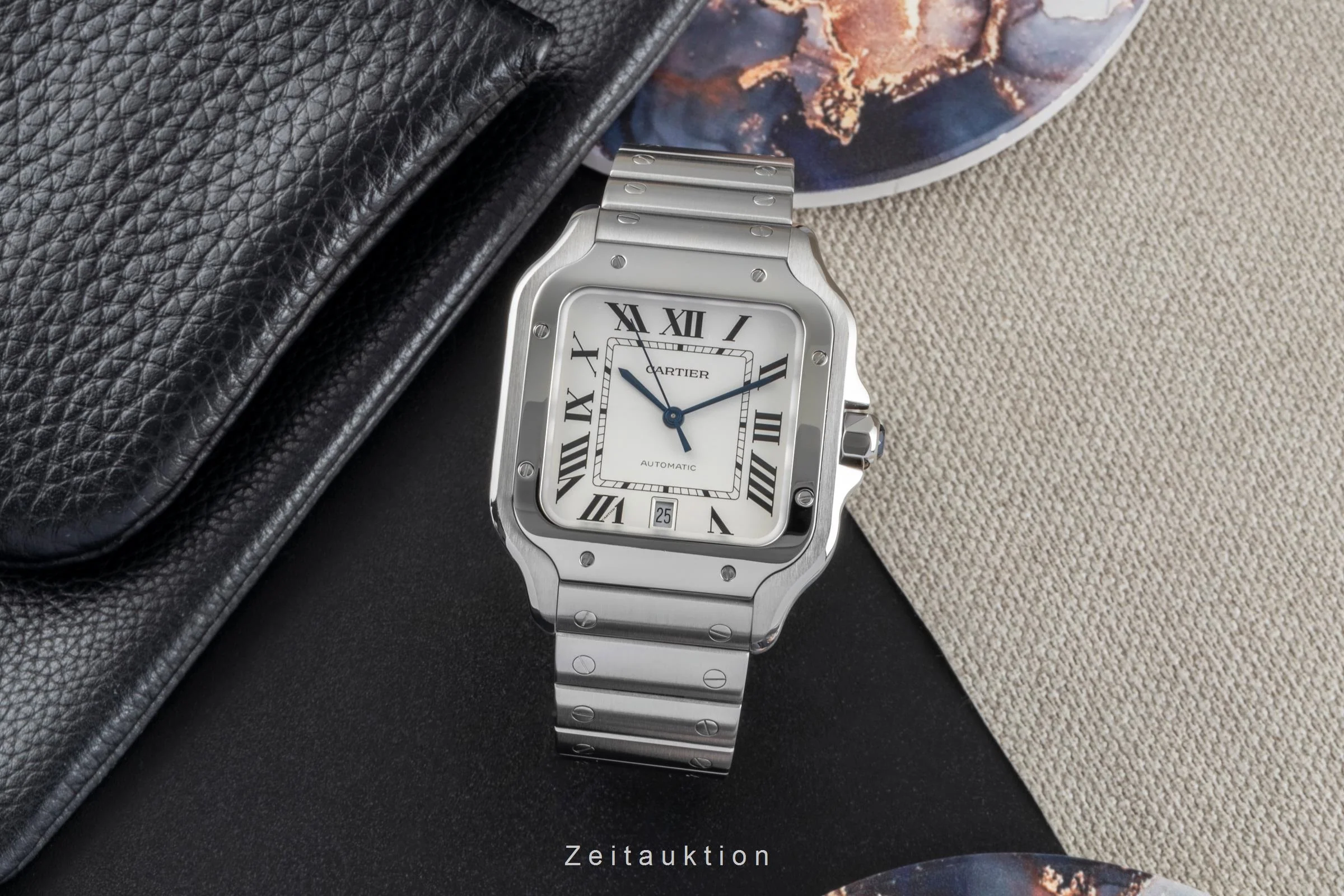 Cartier Santos steel automatic men's watch WSSA0009 LP: 8850EUR  [2600202] - Image 4