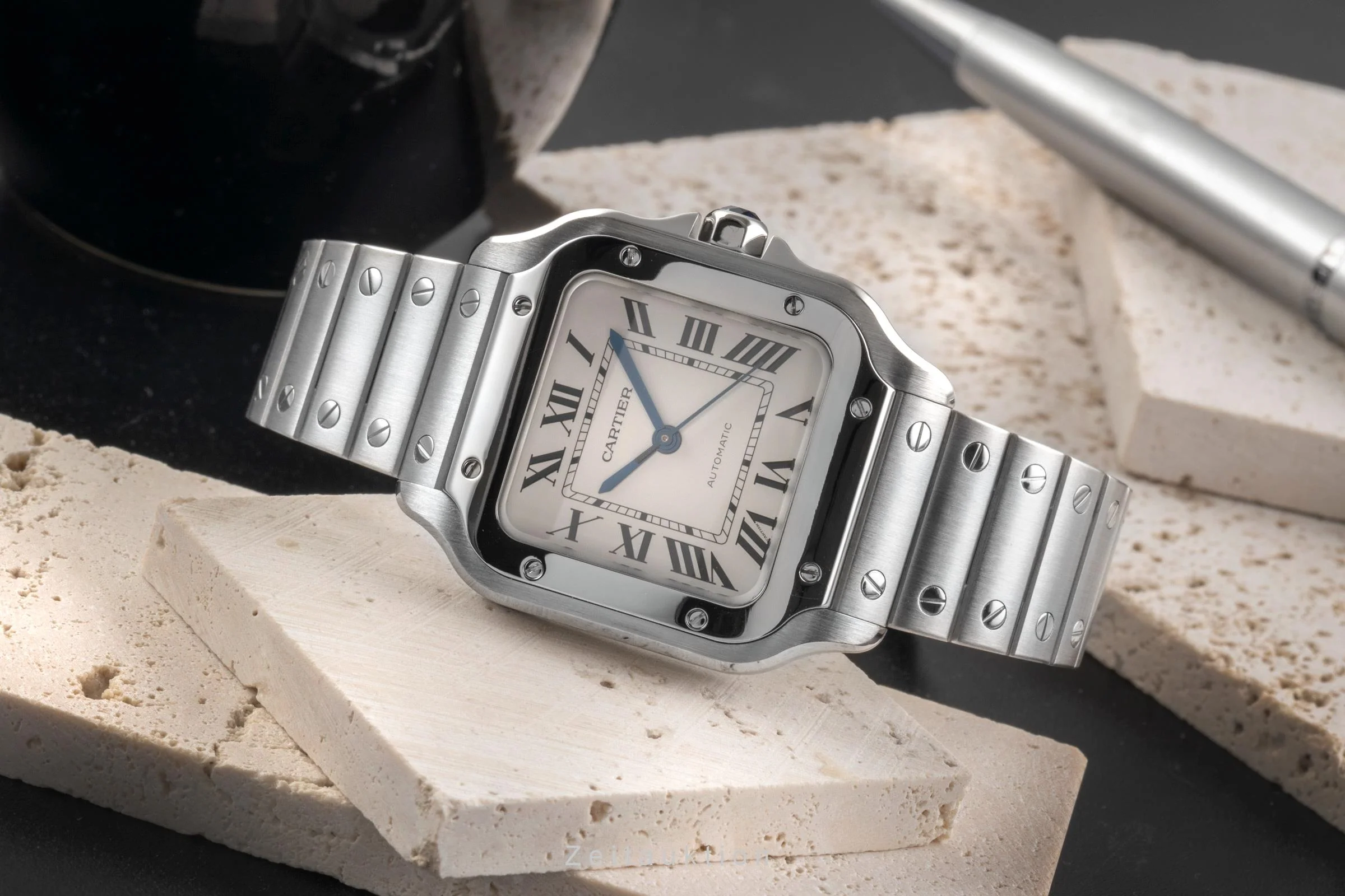 Cartier Santos steel automatic men's watch WSSA0010 LP: 8050EUR  [2504679] - Image 3