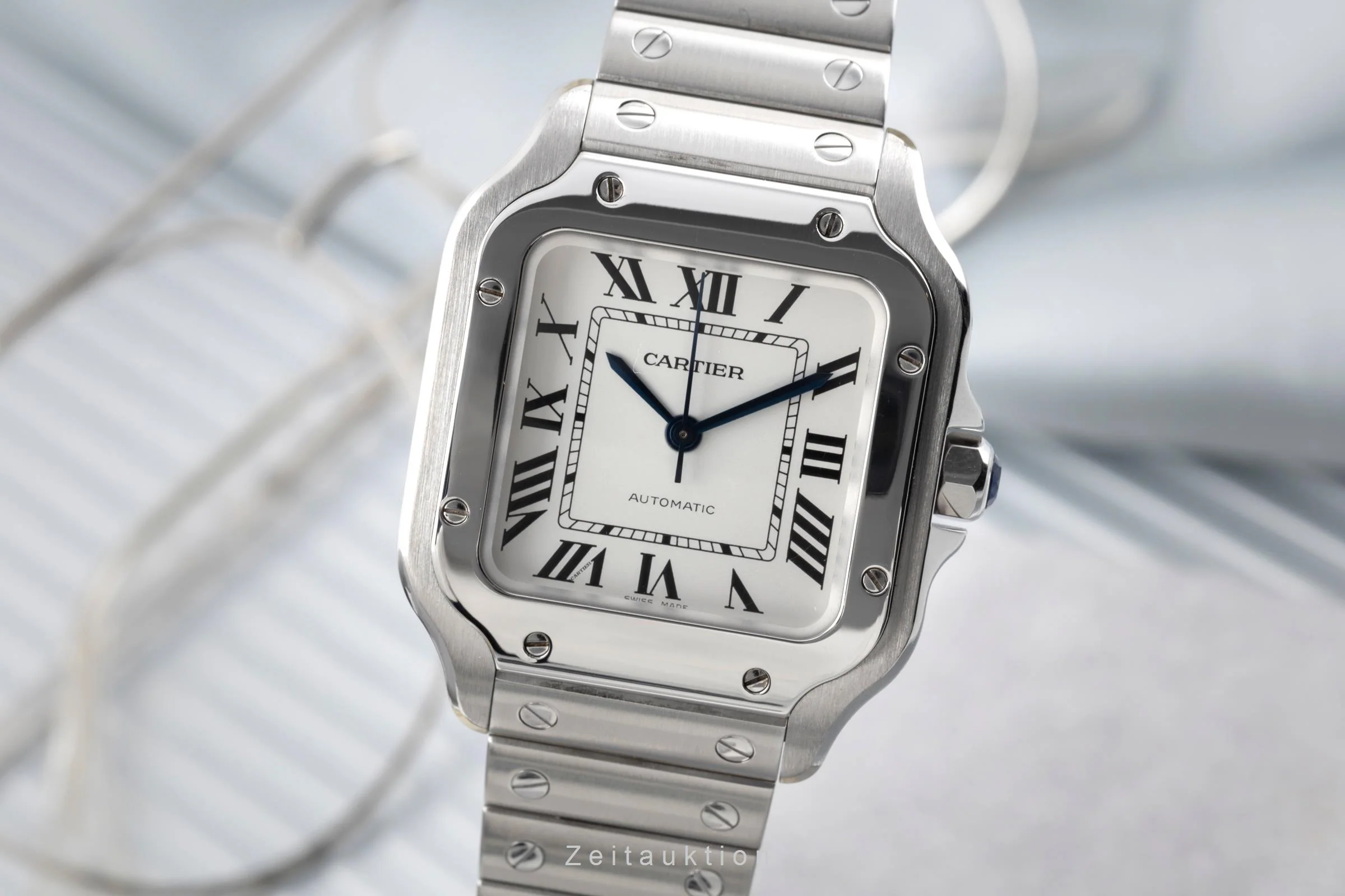 Cartier Santos steel automatic men's watch WSSA0010 LP: 8850EUR  [2505408] - Image 2
