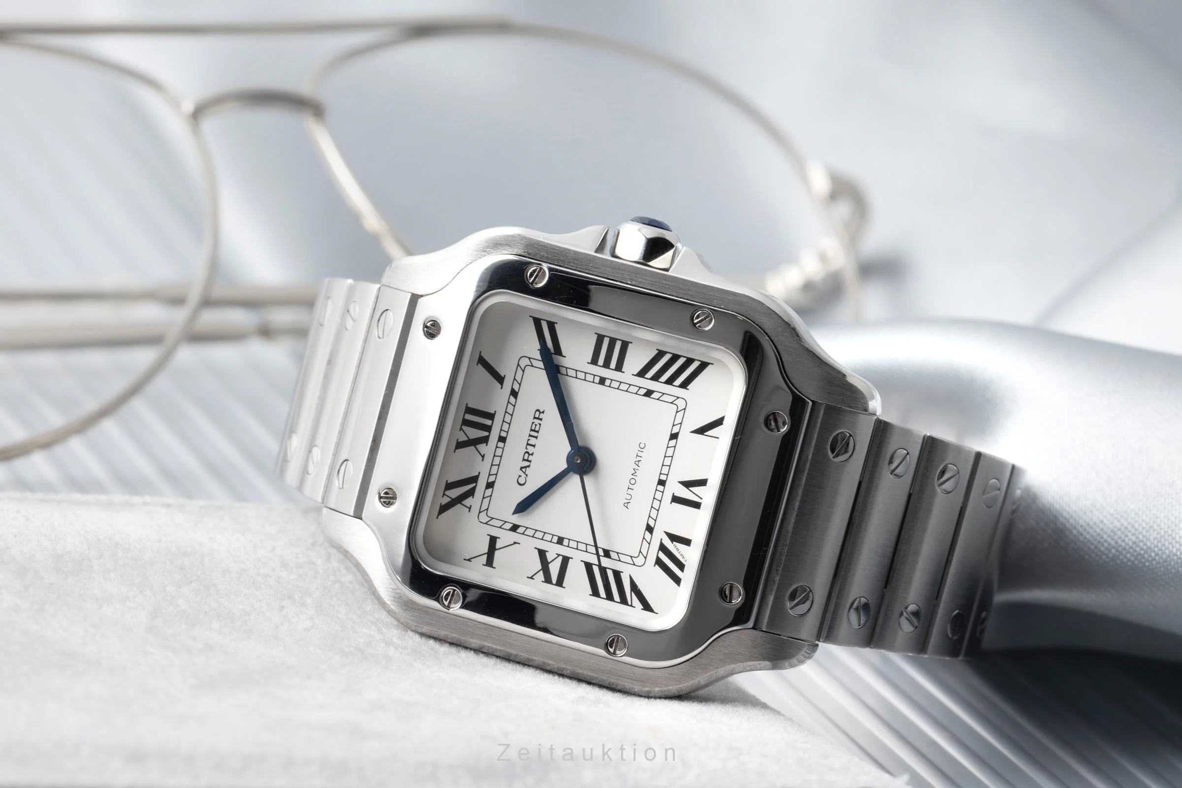 Cartier Santos steel automatic men's watch WSSA0010 LP: 8850EUR  [2505408] - Image 3