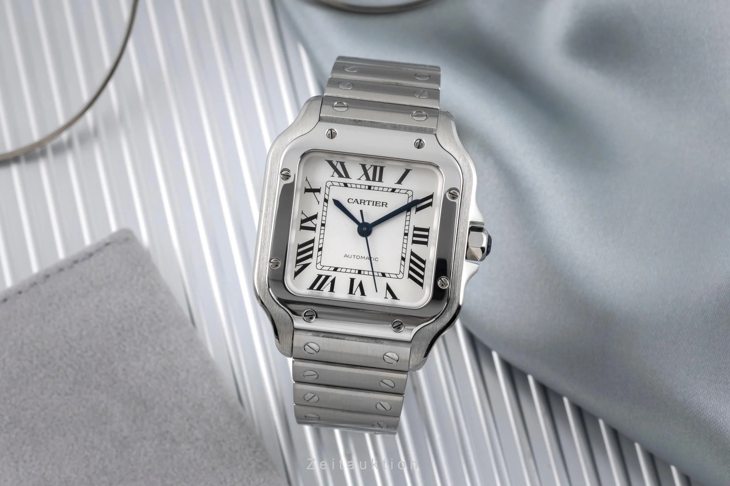 Cartier Santos steel automatic men's watch WSSA0010 LP: 8850EUR  [2505408] - Image 4