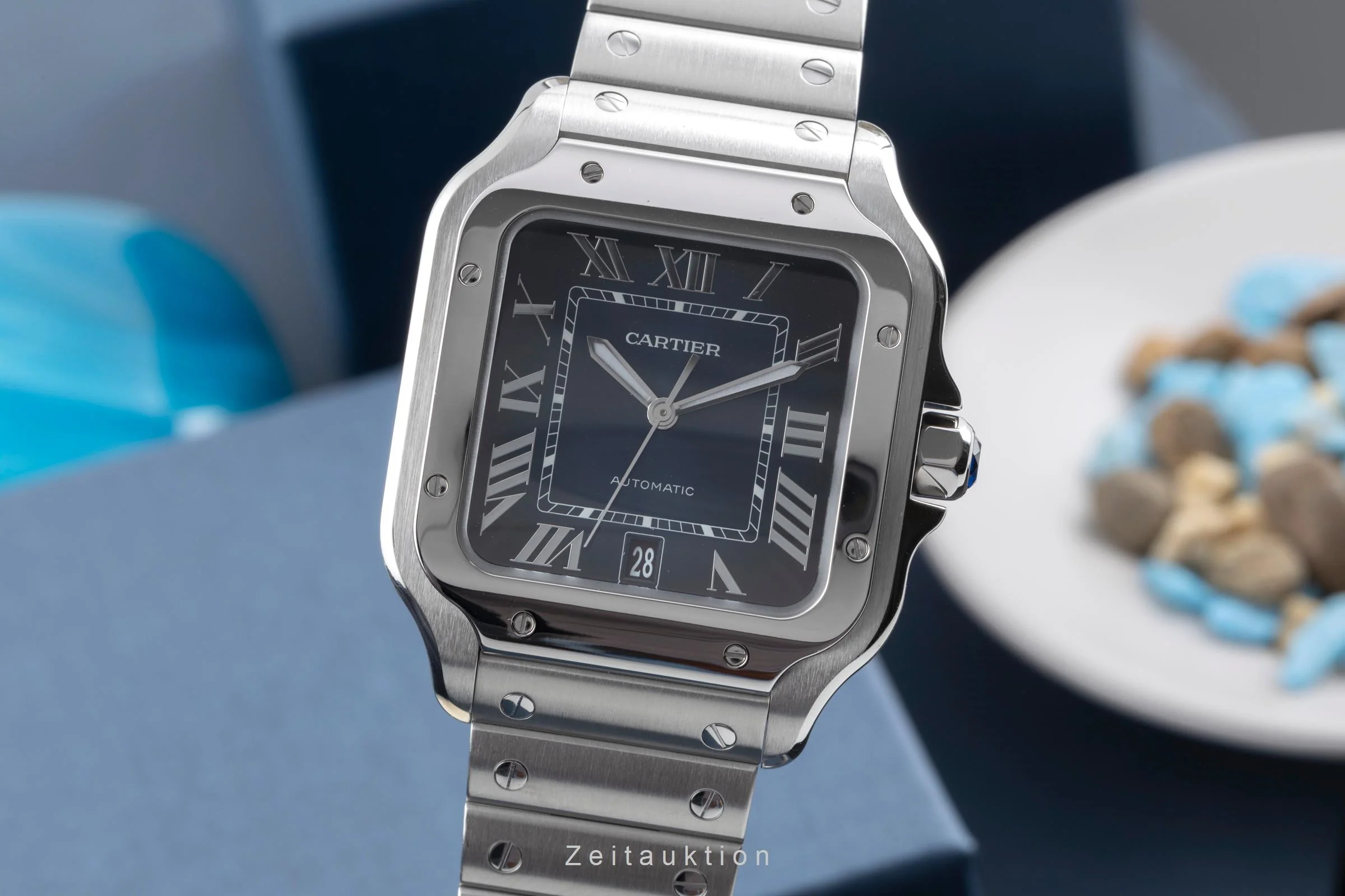 Cartier Santos steel automatic men's watch WSSA0013 LP: 8850EUR  [2600025] - Image 2