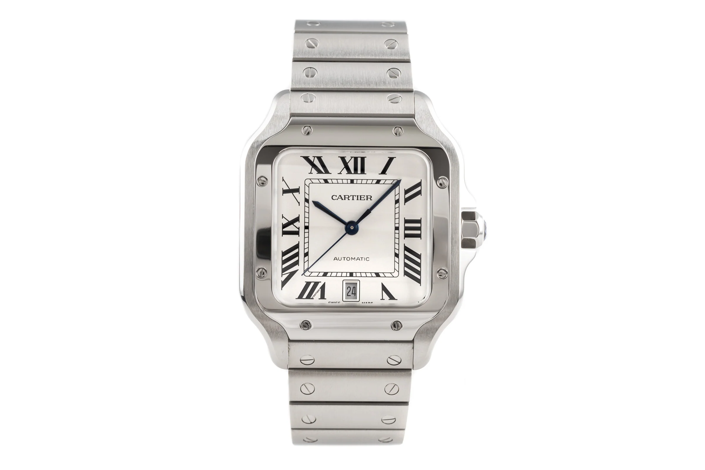 Cartier Santos steel automatic men's watch WSSA0018 LP: 7600EUR  [2203668] - Image 4