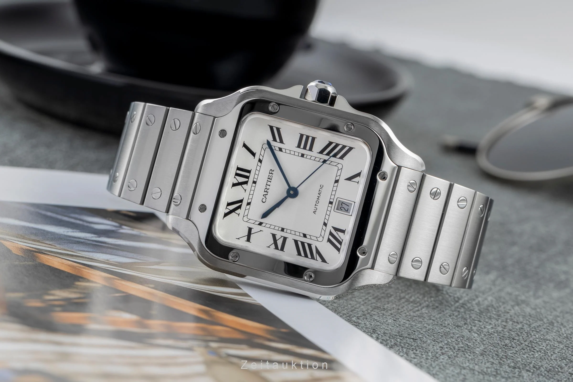 Cartier Santos steel automatic men's watch WSSA0018 LP: 8850EUR  [2504502] - Image 3