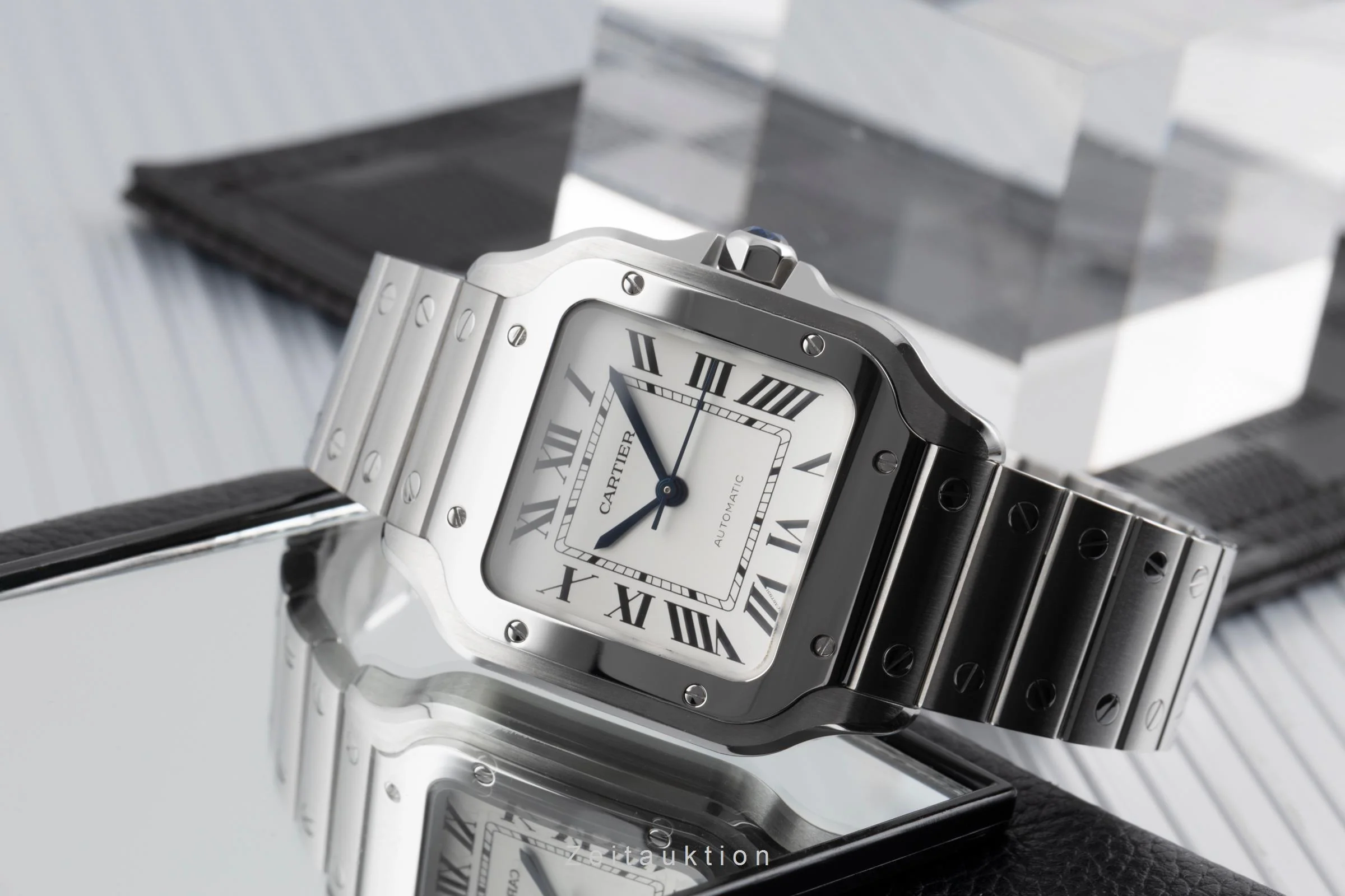 Cartier Santos steel automatic men's watch WSSA0029  [2506070] - Image 3