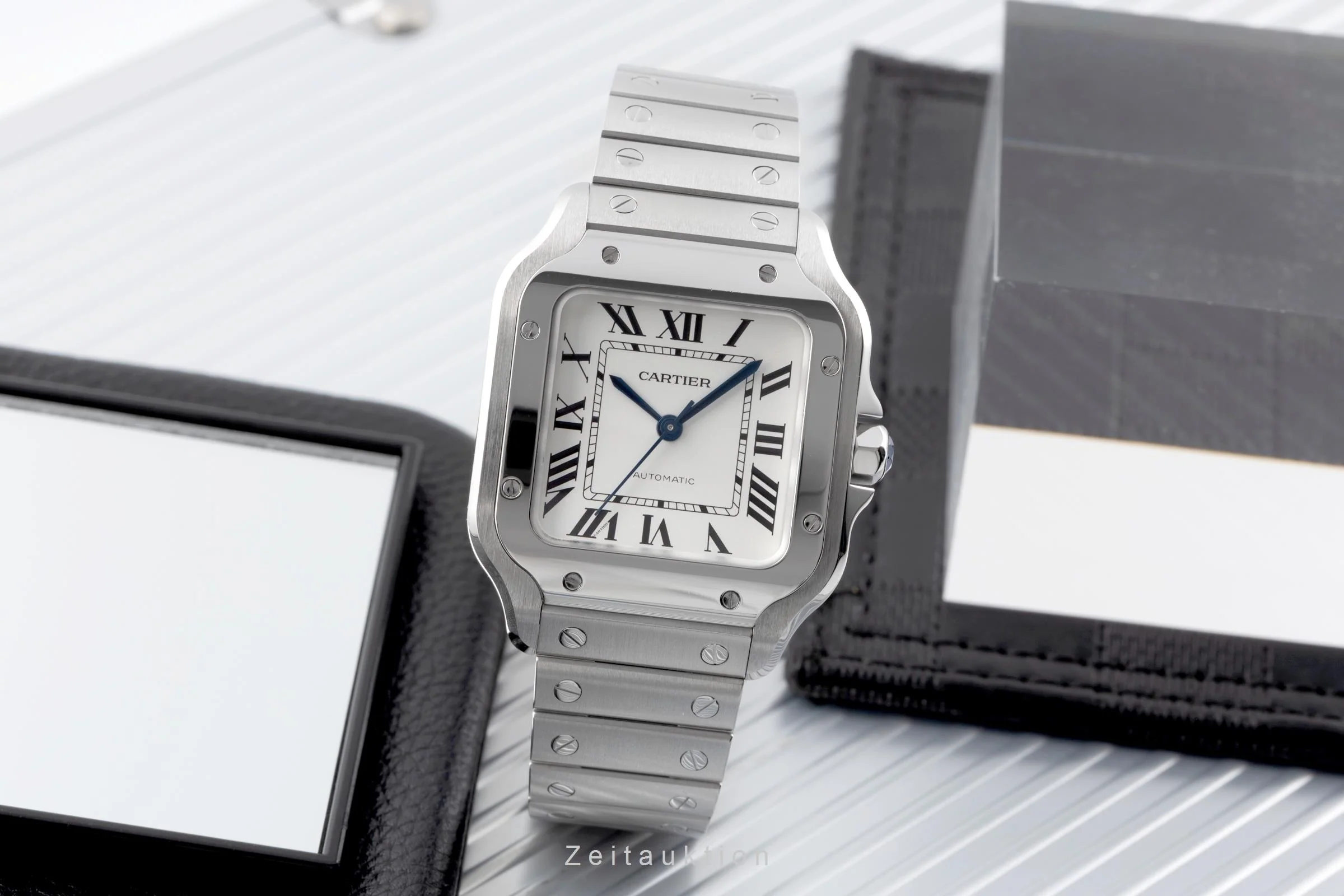 Cartier Santos steel automatic men's watch WSSA0029  [2506070] - Image 4