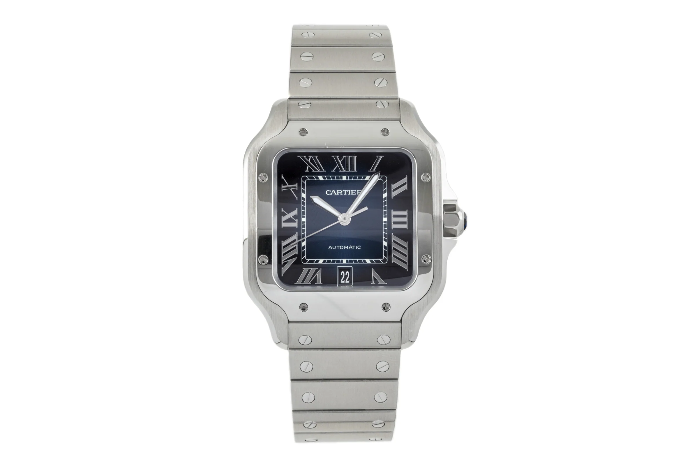 Cartier Santos steel automatic men's watch WSSA0030 LP: 8300EUR  [2301856] - Image 4