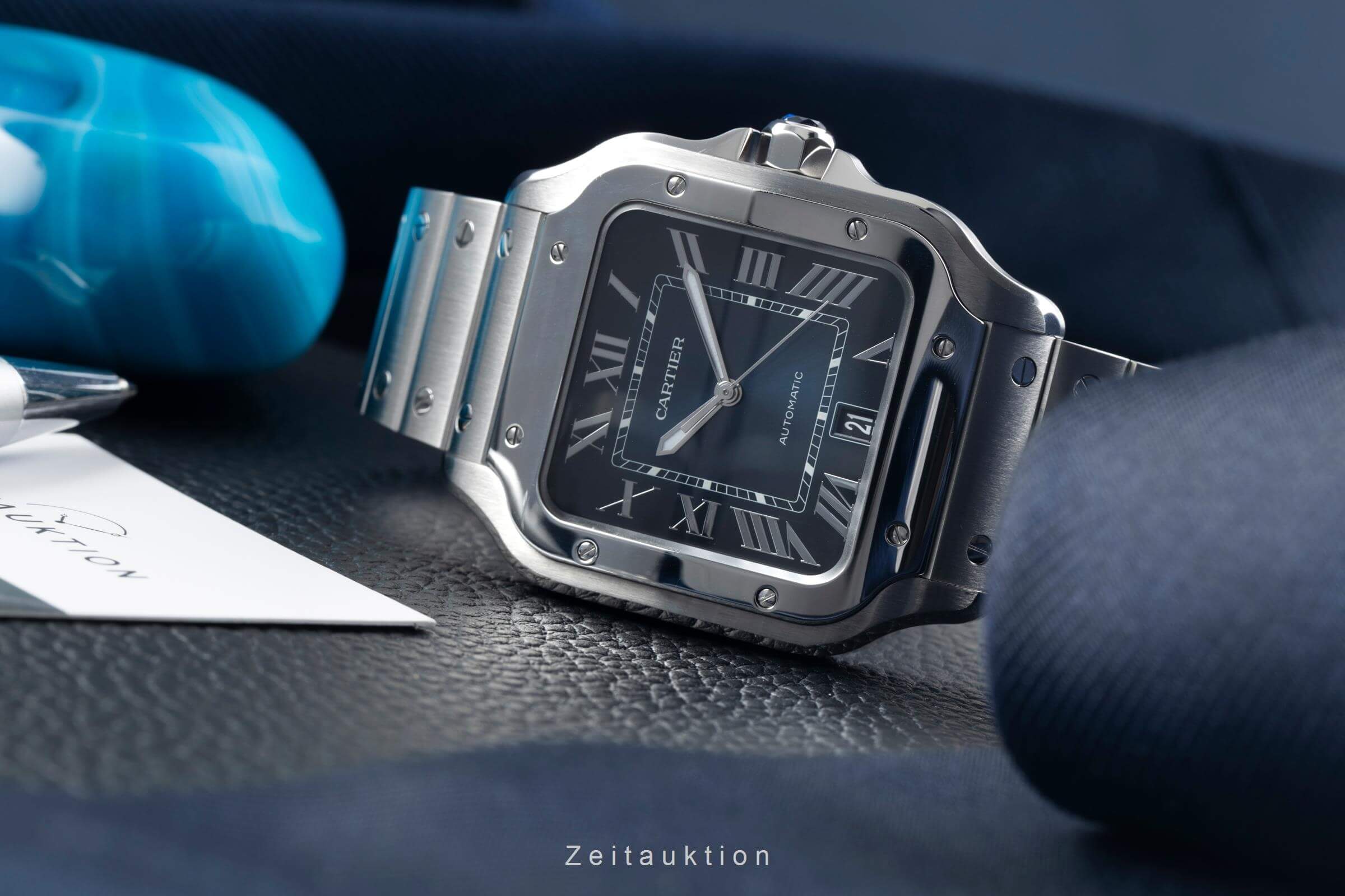 Cartier Santos steel automatic men's watch WSSA0030 LP: 8300EUR  [2500890] - Image 3