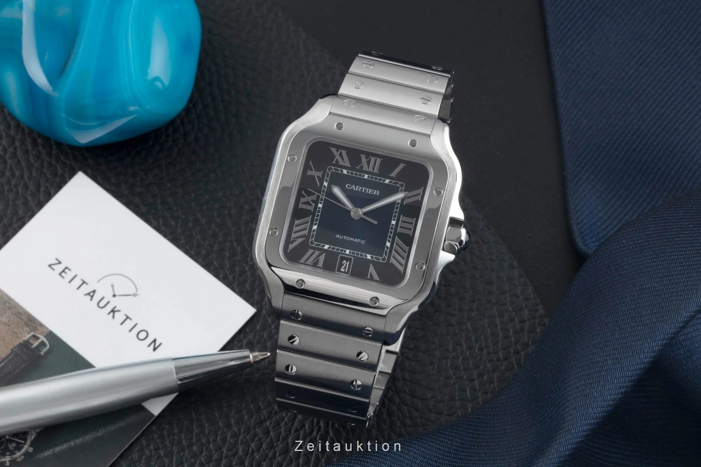 Cartier Santos steel automatic men's watch WSSA0030 LP: 8300EUR  [2500890] - Image 4