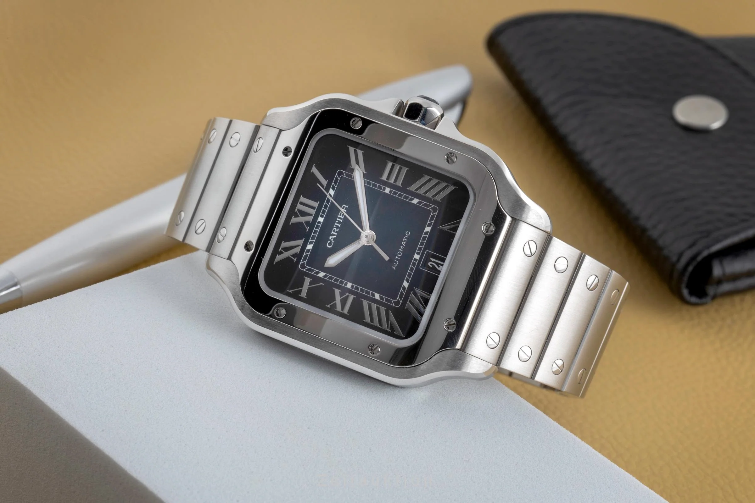 Cartier Santos steel automatic men's watch WSSA0030 LP: 8850EUR  [2502223] - Image 3