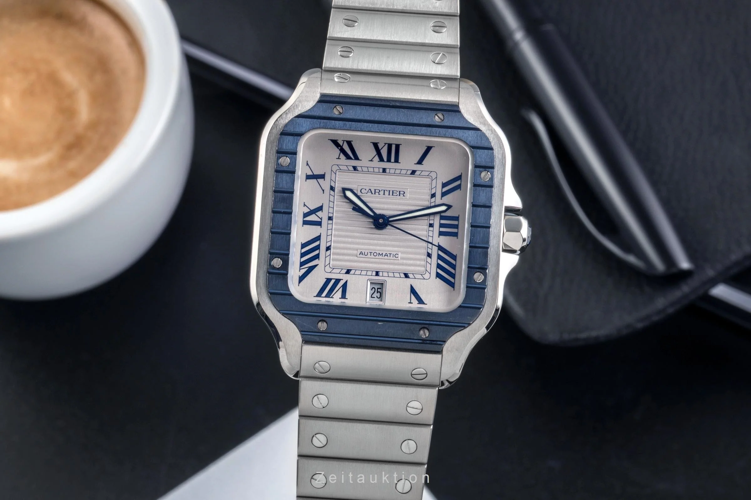 Cartier Santos steel automatic men's watch WSSA0047 LP: 9200EUR  [2502982] - Image 2