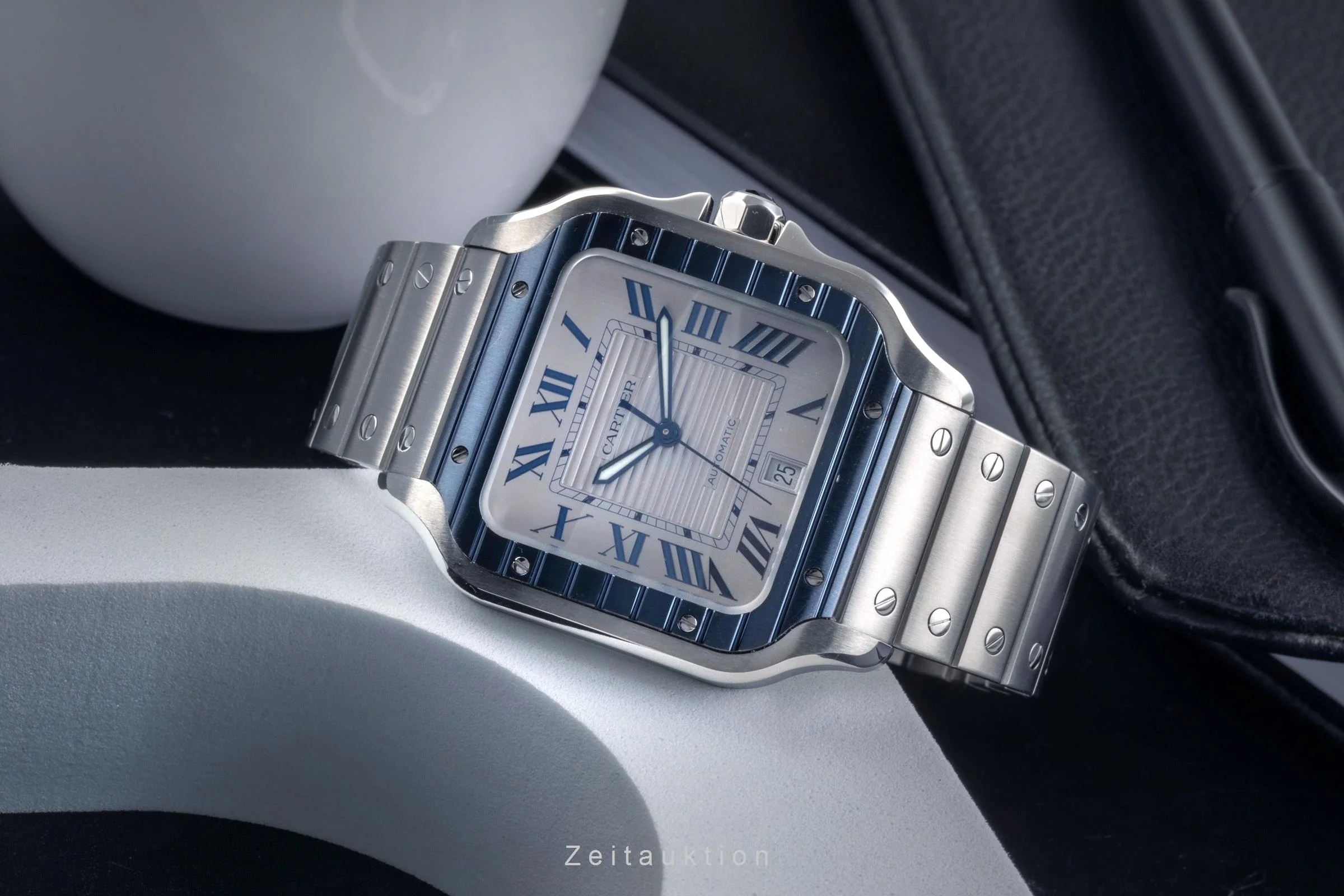 Cartier Santos steel automatic men's watch WSSA0047 LP: 9200EUR  [2502982] - Image 3