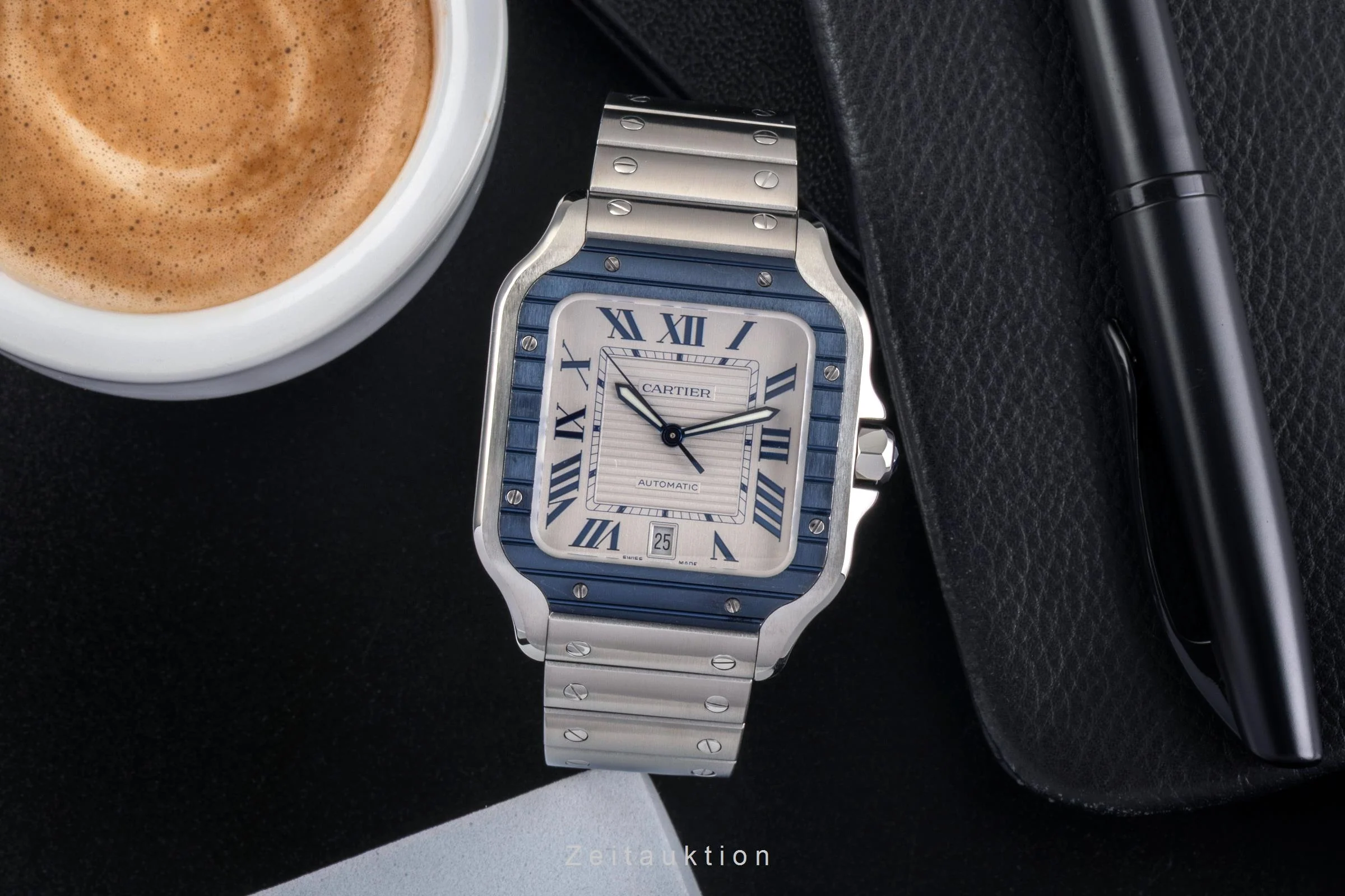 Cartier Santos steel automatic men's watch WSSA0047 LP: 9200EUR  [2502982] - Image 4