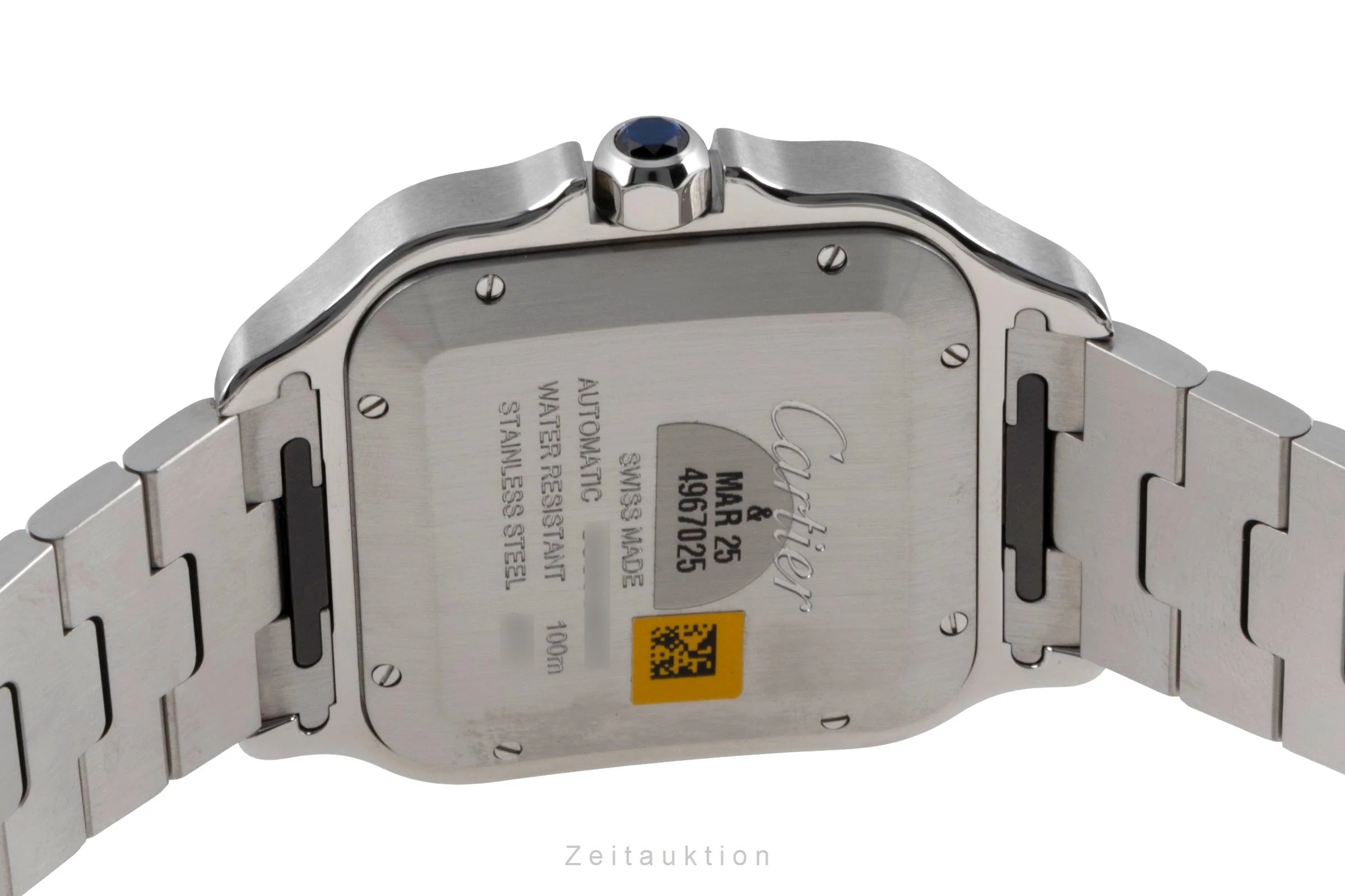 Cartier Santos steel automatic men's watch WSSA0047  [2601148] - Image 12