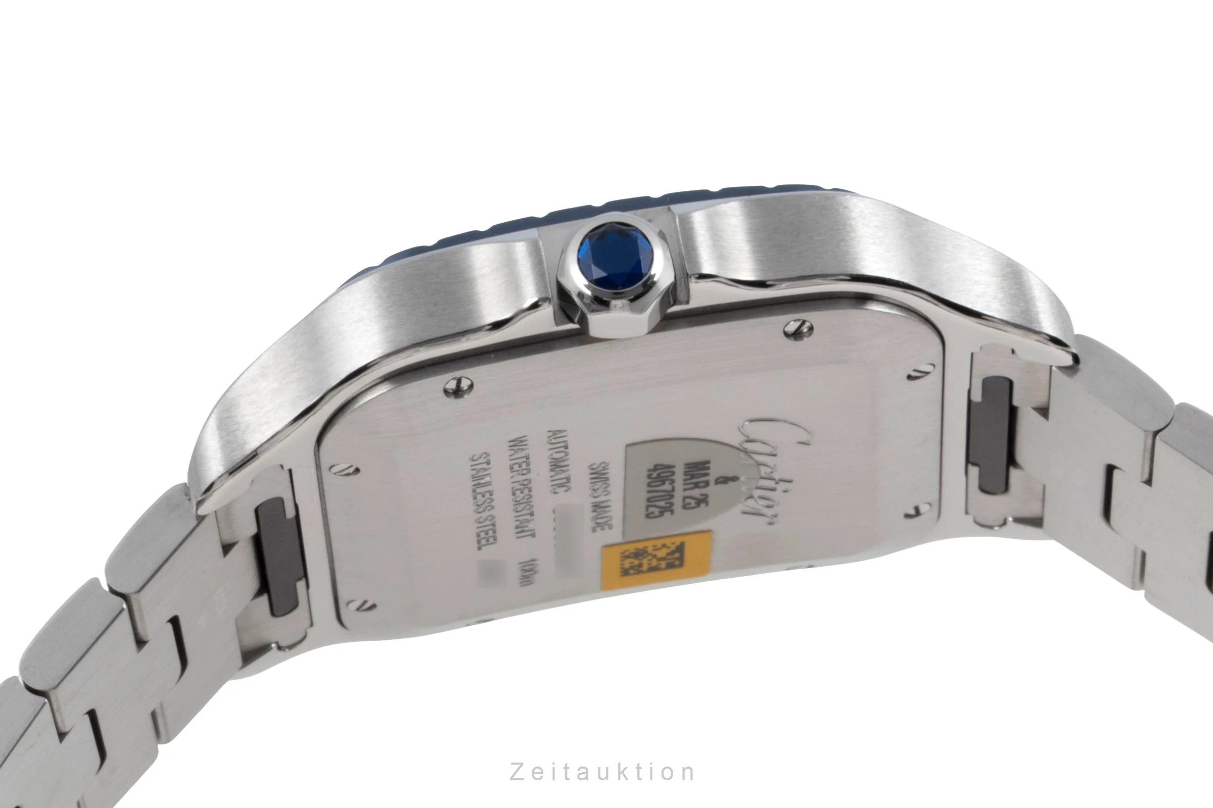 Cartier Santos steel automatic men's watch WSSA0047  [2601148] - Image 13