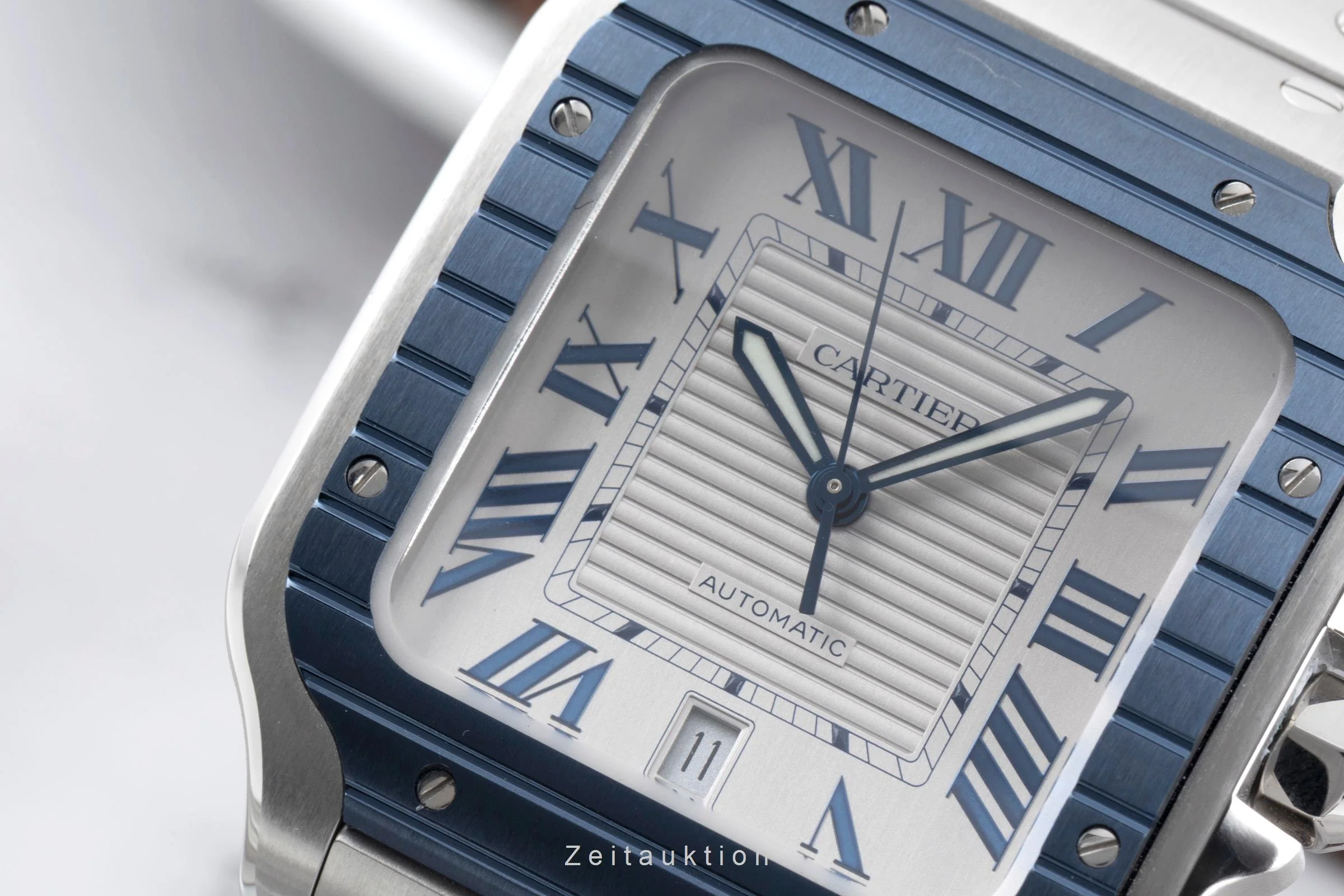 Cartier Santos steel automatic men's watch WSSA0047  [2601148] - Image 14