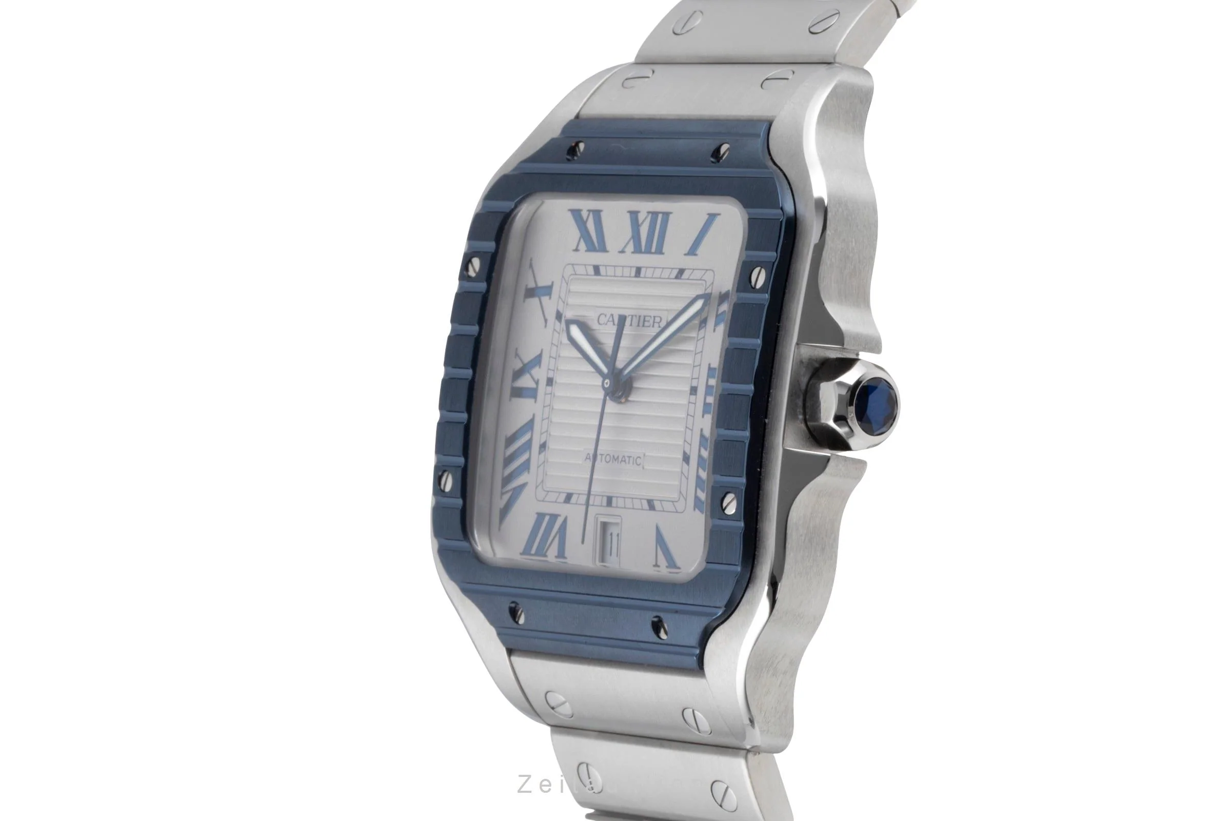 Cartier Santos steel automatic men's watch WSSA0047  [2601148] - Image 7
