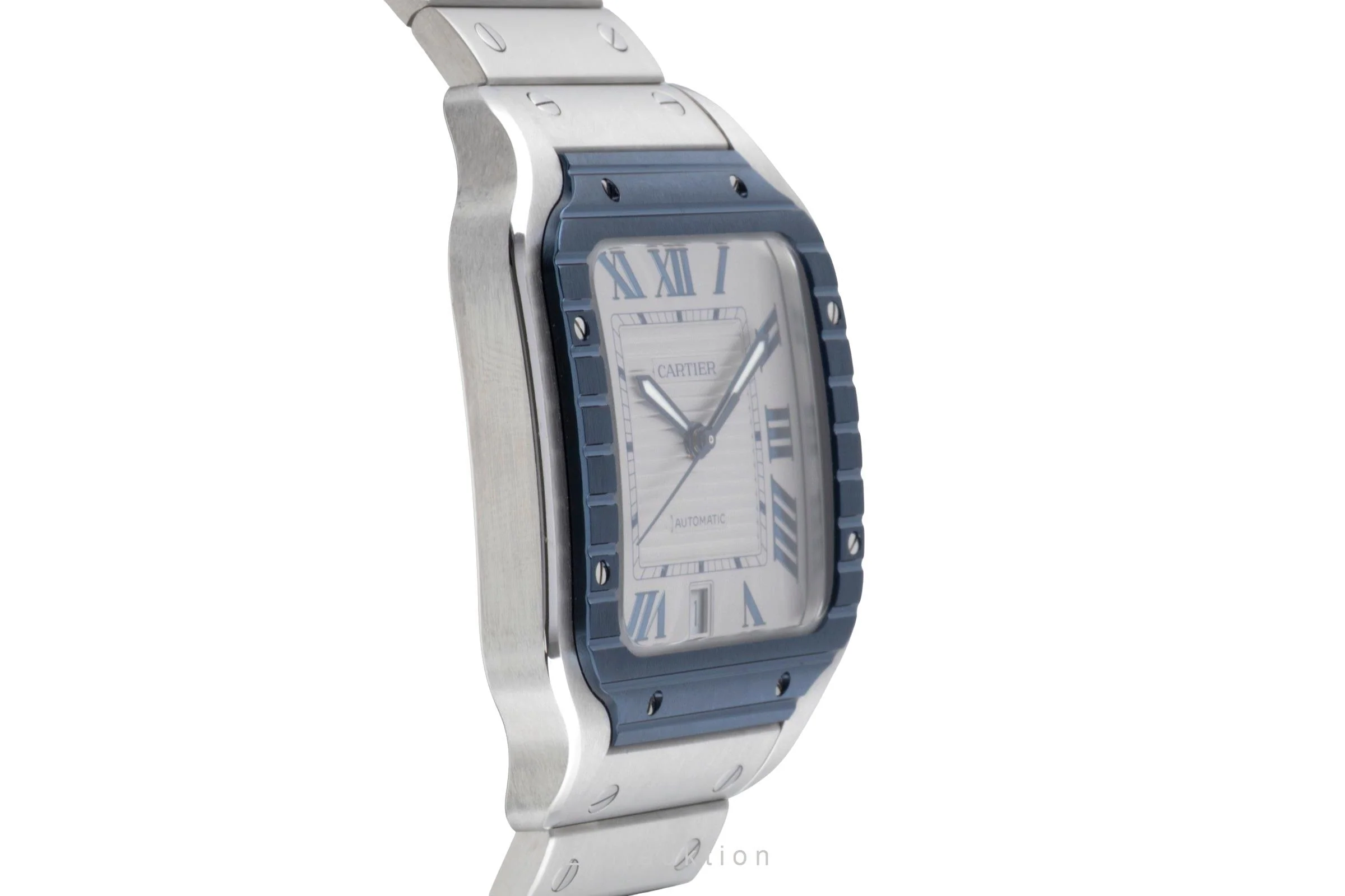 Cartier Santos steel automatic men's watch WSSA0047  [2601148] - Image 8
