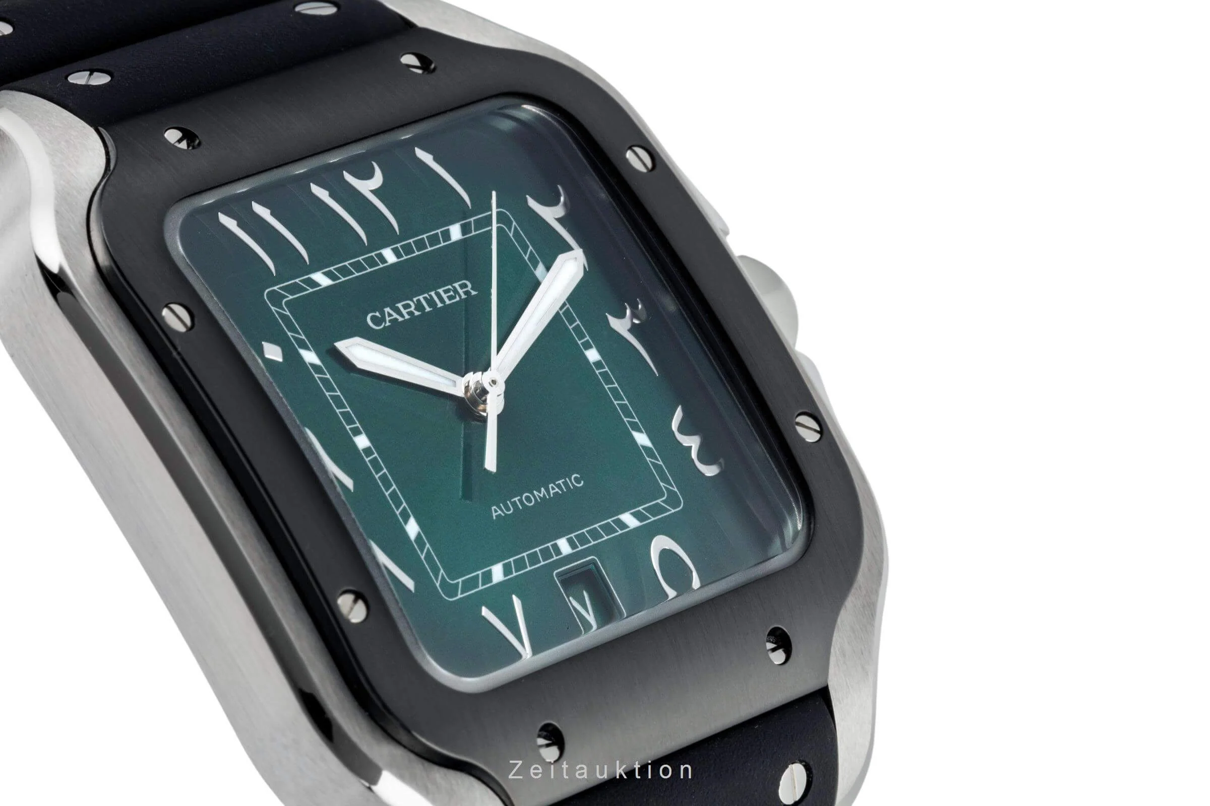 Cartier Santos steel automatic men's watch WSSA0055  [2402836] - Image 13