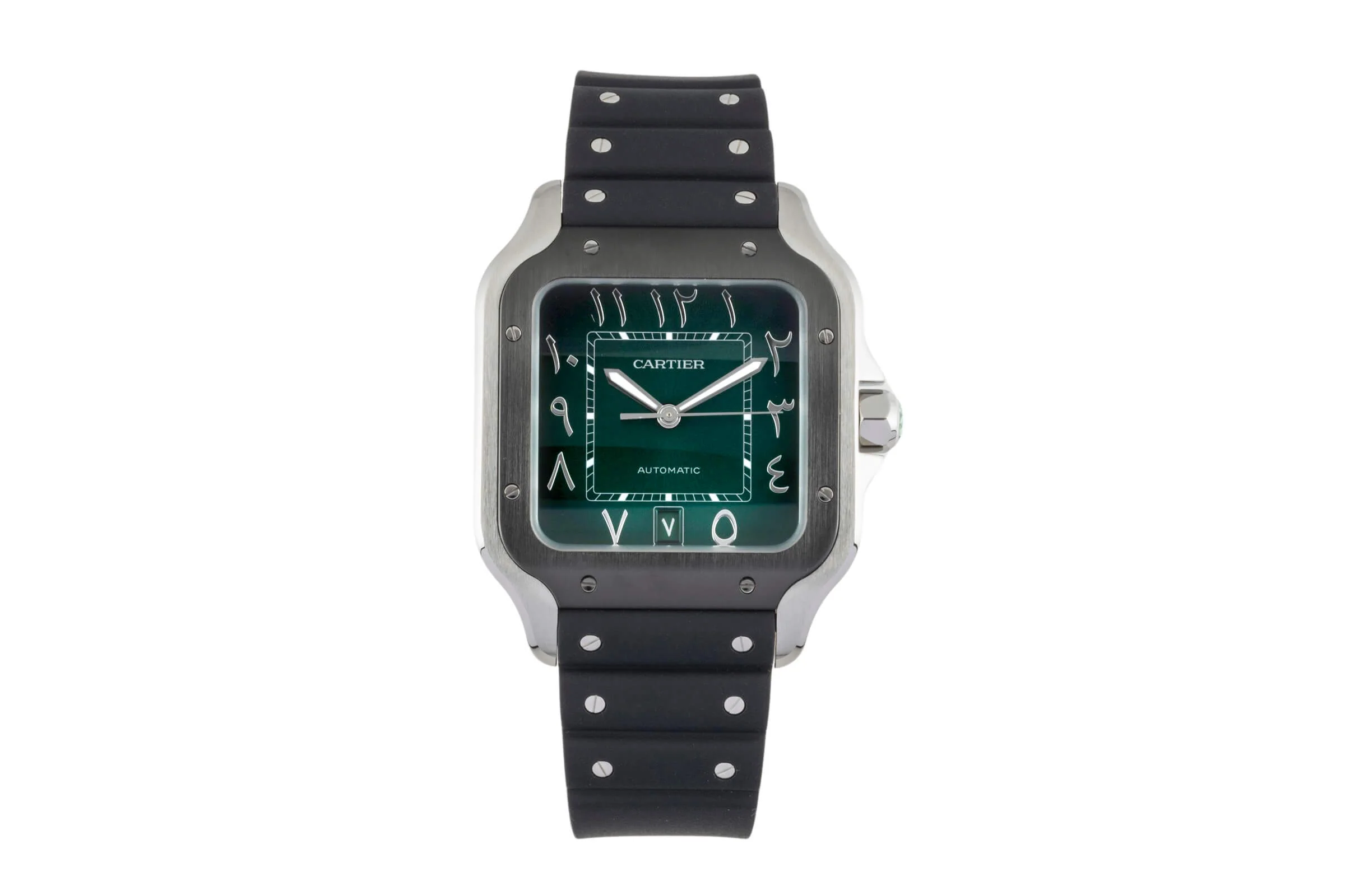 Cartier Santos steel automatic men's watch WSSA0055  [2402836] - Image 4