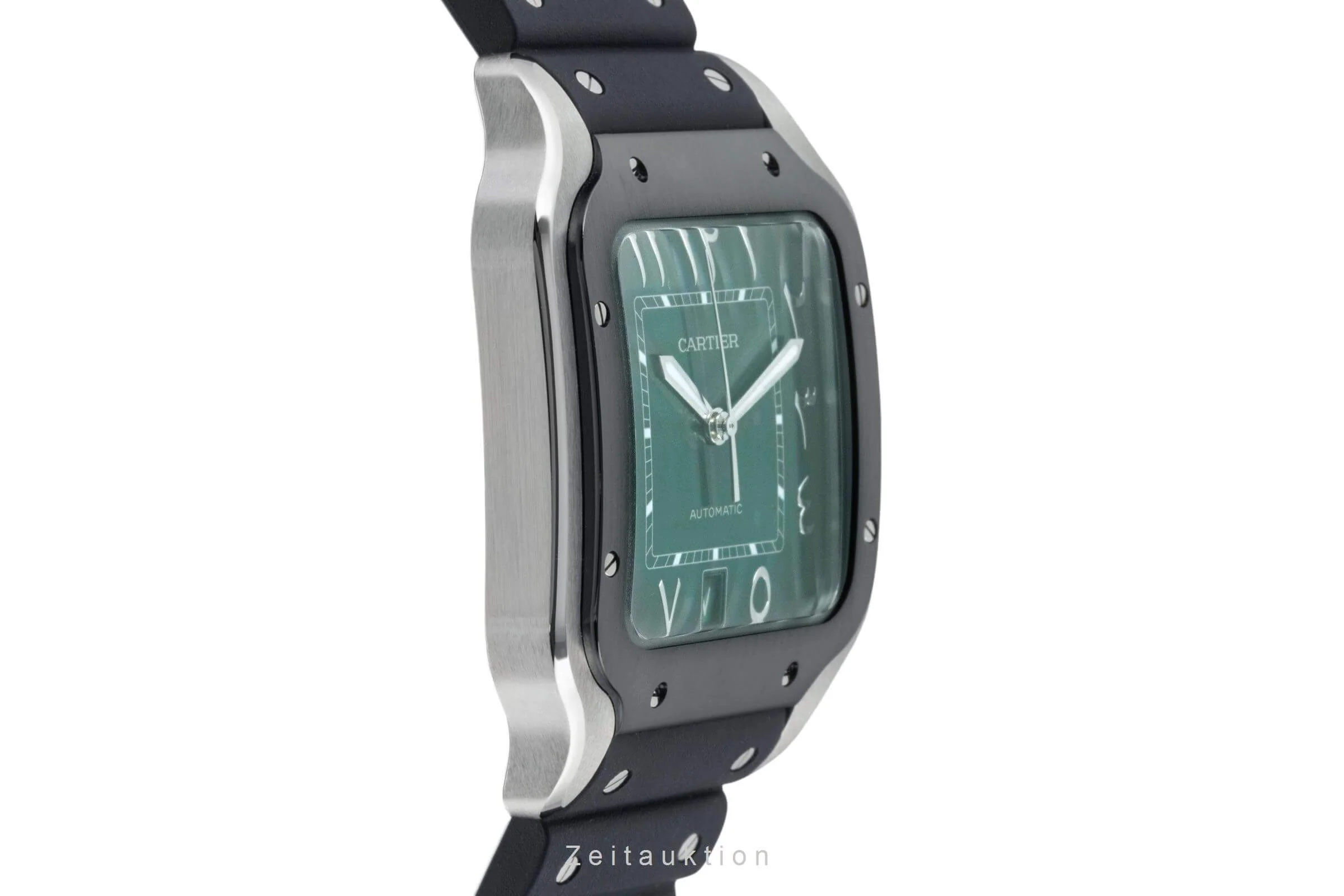 Cartier Santos steel automatic men's watch WSSA0055  [2402836] - Image 7