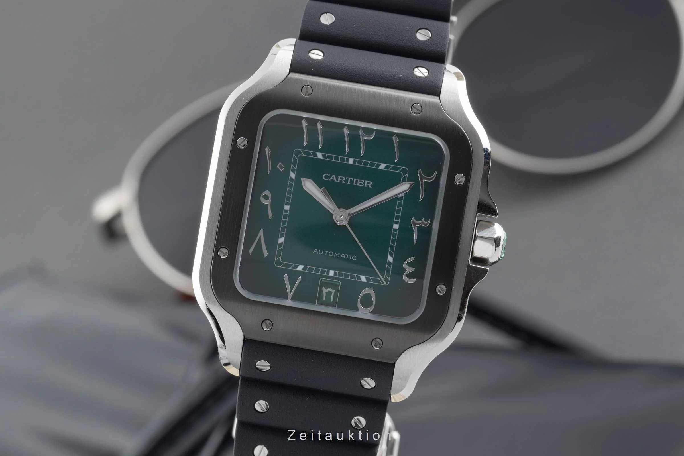 Cartier Santos steel automatic men's watch WSSA0055  [2503826] - Image 2
