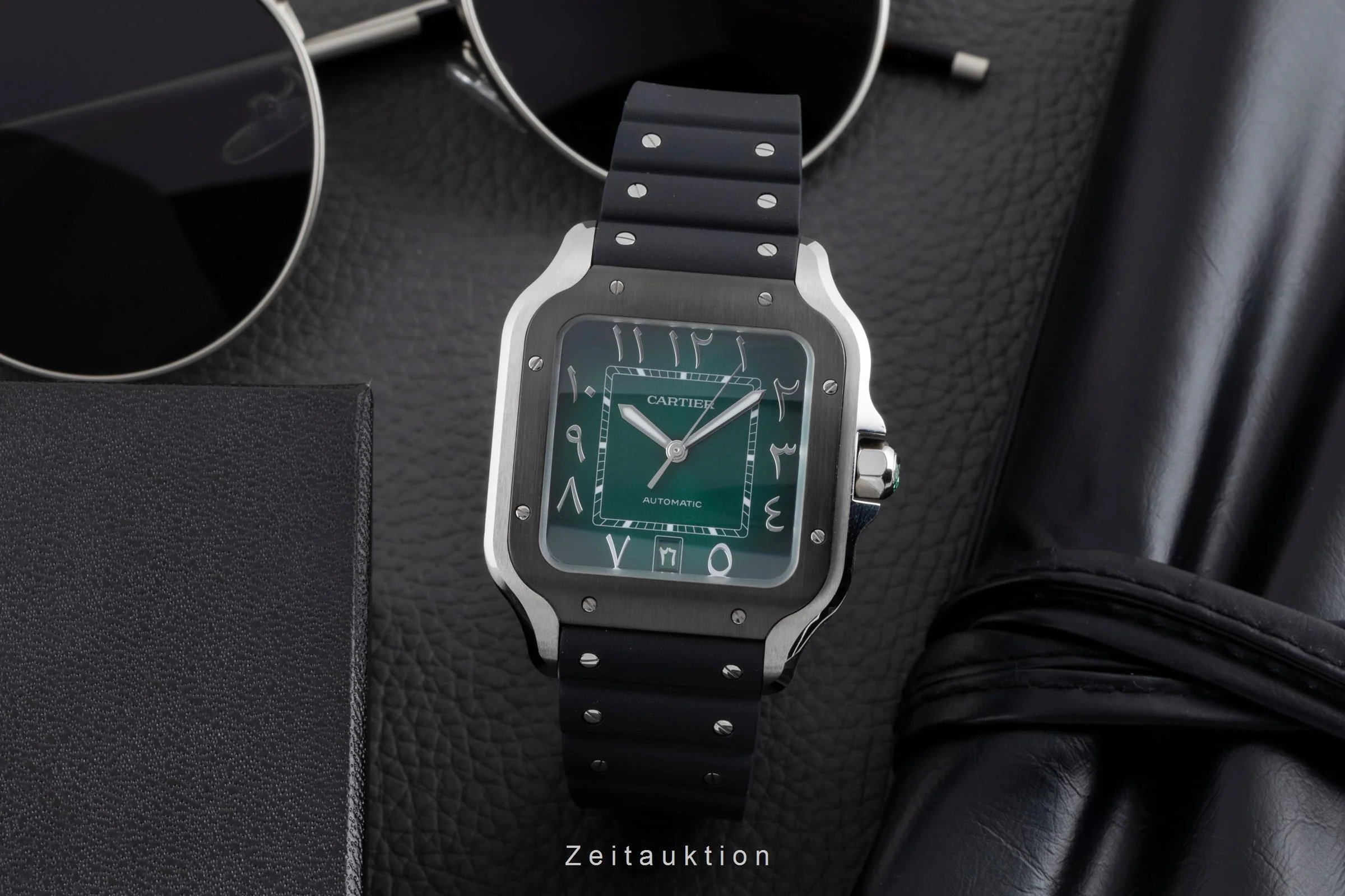 Cartier Santos steel automatic men's watch WSSA0055  [2503826] - Image 4