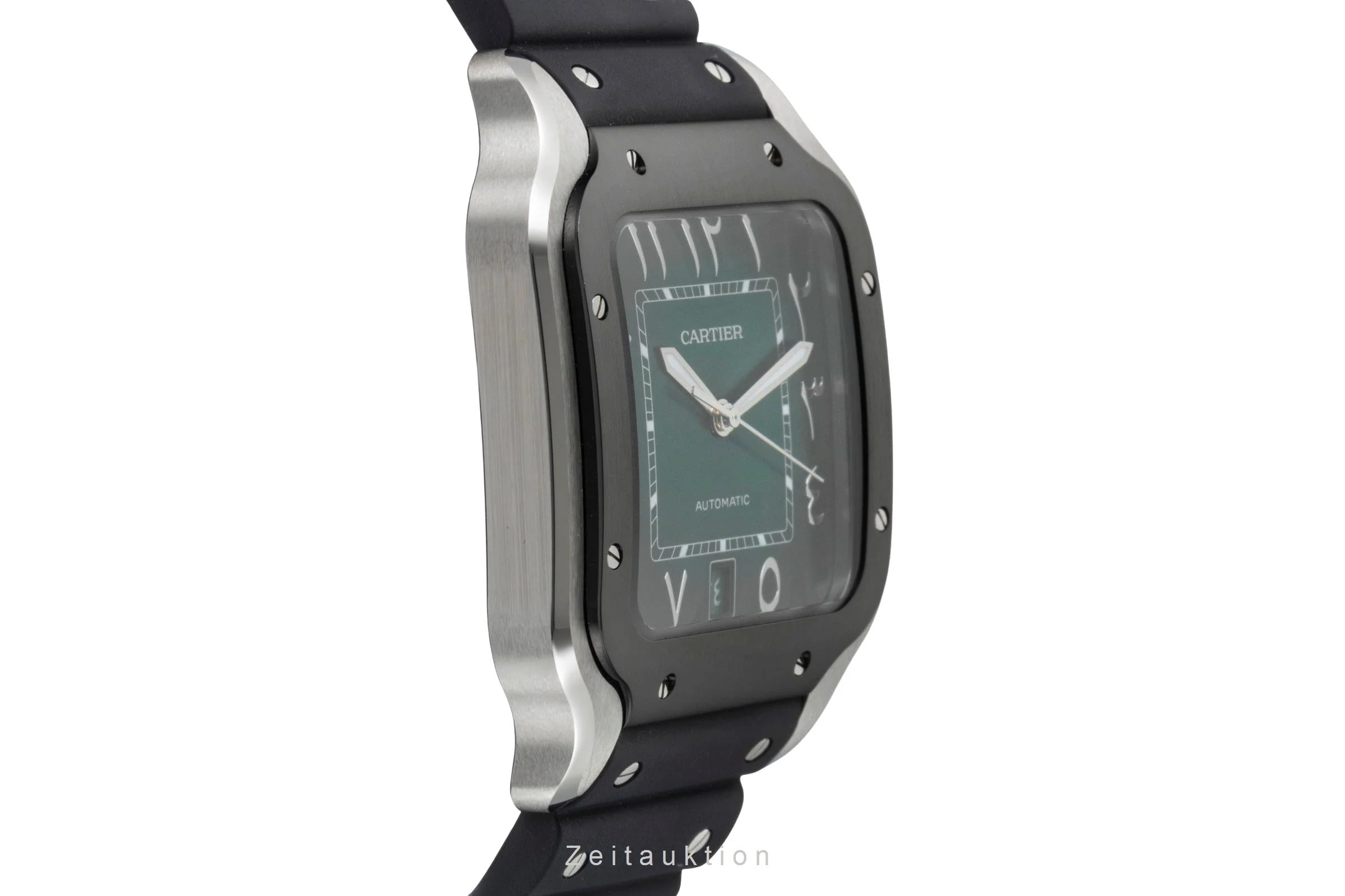 Cartier Santos steel automatic men's watch WSSA0055  [2600804] - Image 8