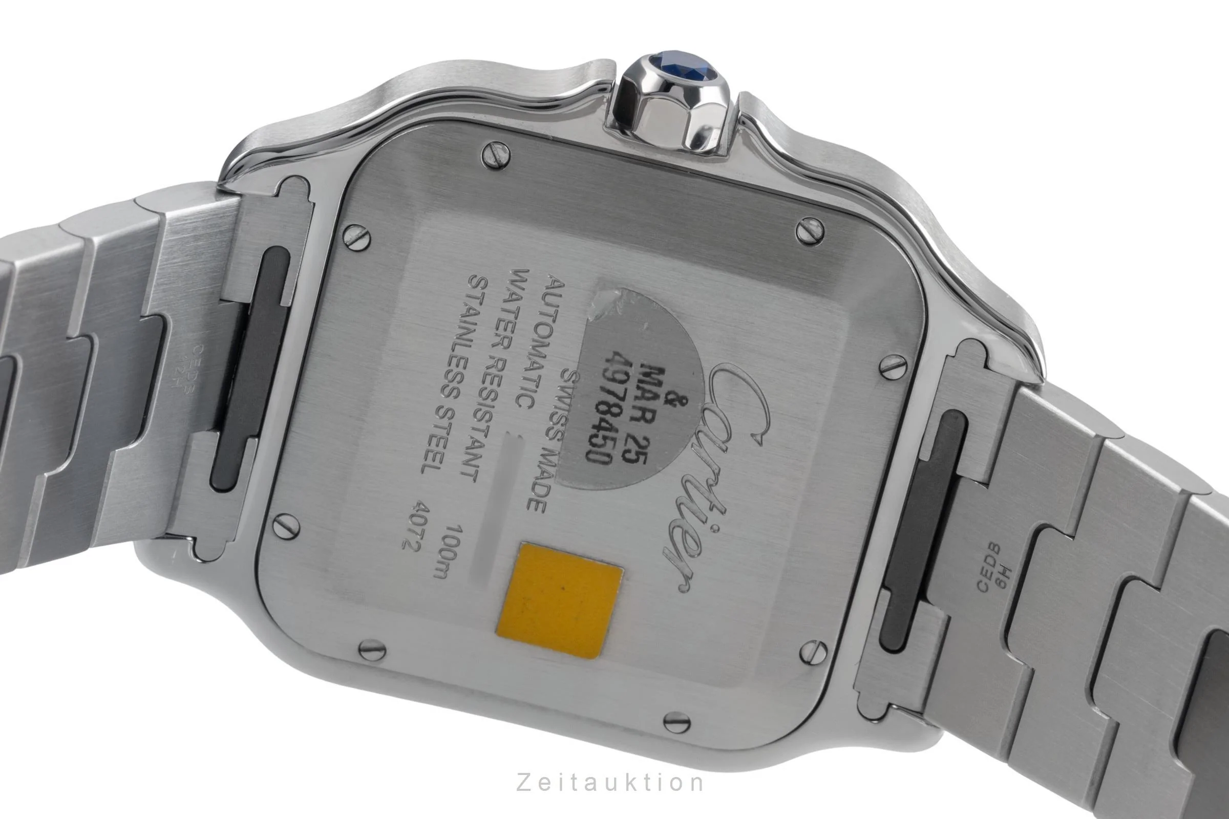 Cartier Santos steel automatic men's watch WSSA0062 LP: 8850EUR  [2504230] - Image 13