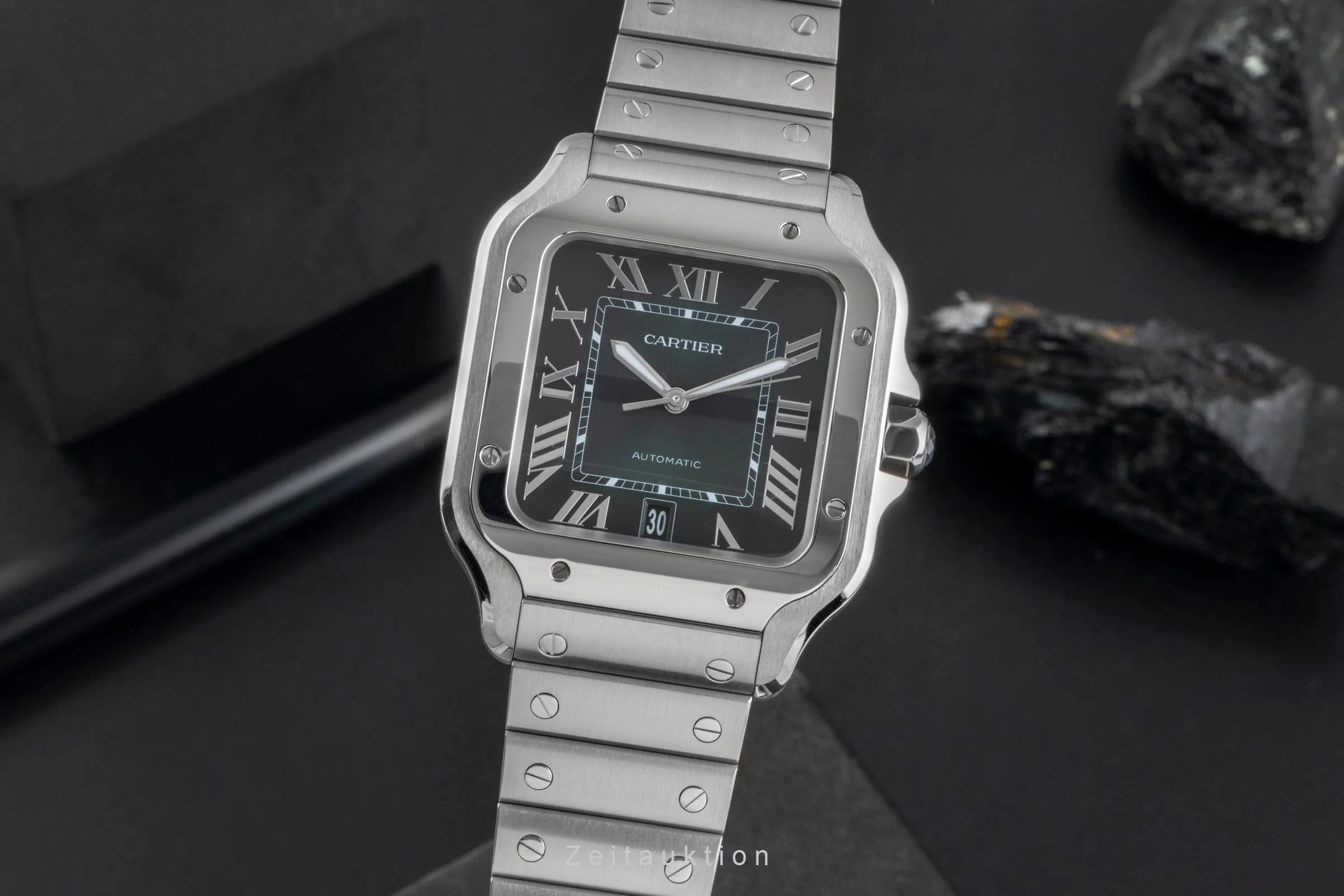 Cartier Santos steel automatic men's watch  WSSA0062 LP: 8850EUR  [2506924] - Image 2