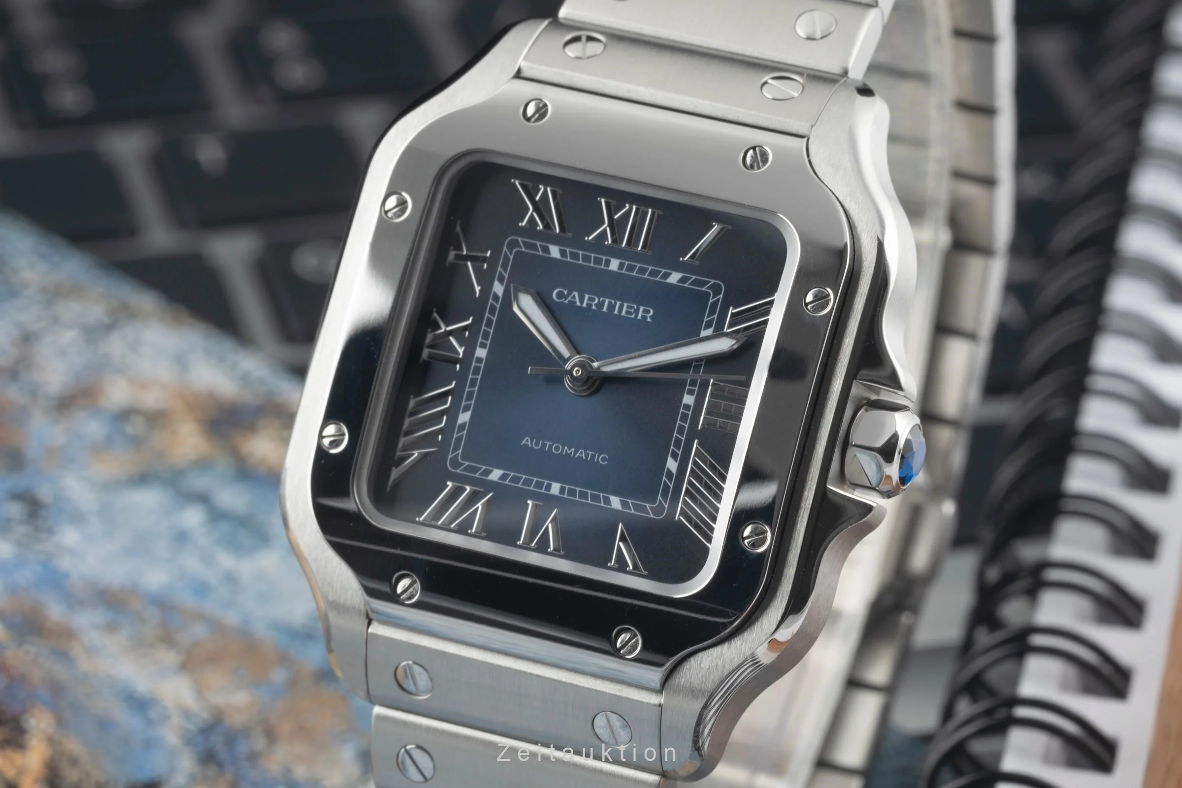 Cartier Santos steel automatic men's watch WSSA0063, 4075 LP: 7600EUR  [2400829] - Image 15